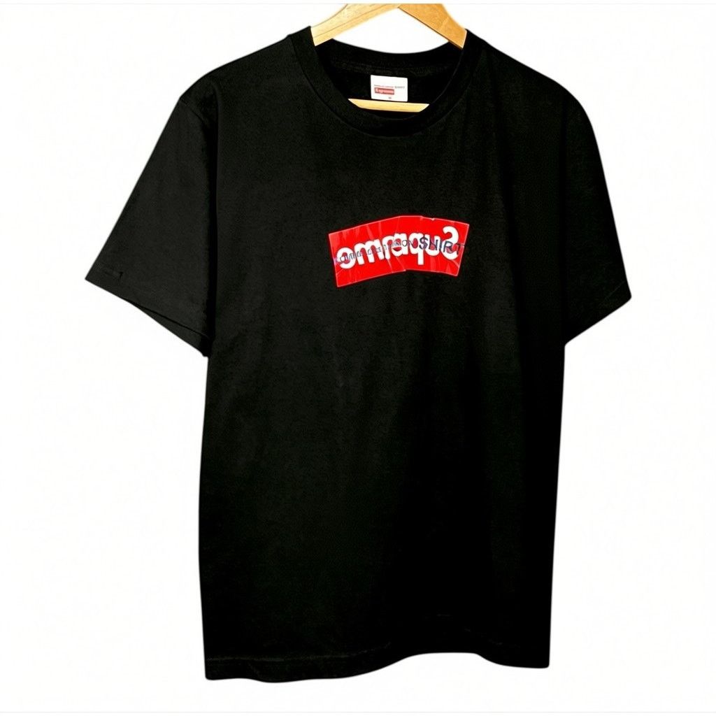 Supreme Supreme harajuku black snakeskin box logo t shirt | Grailed