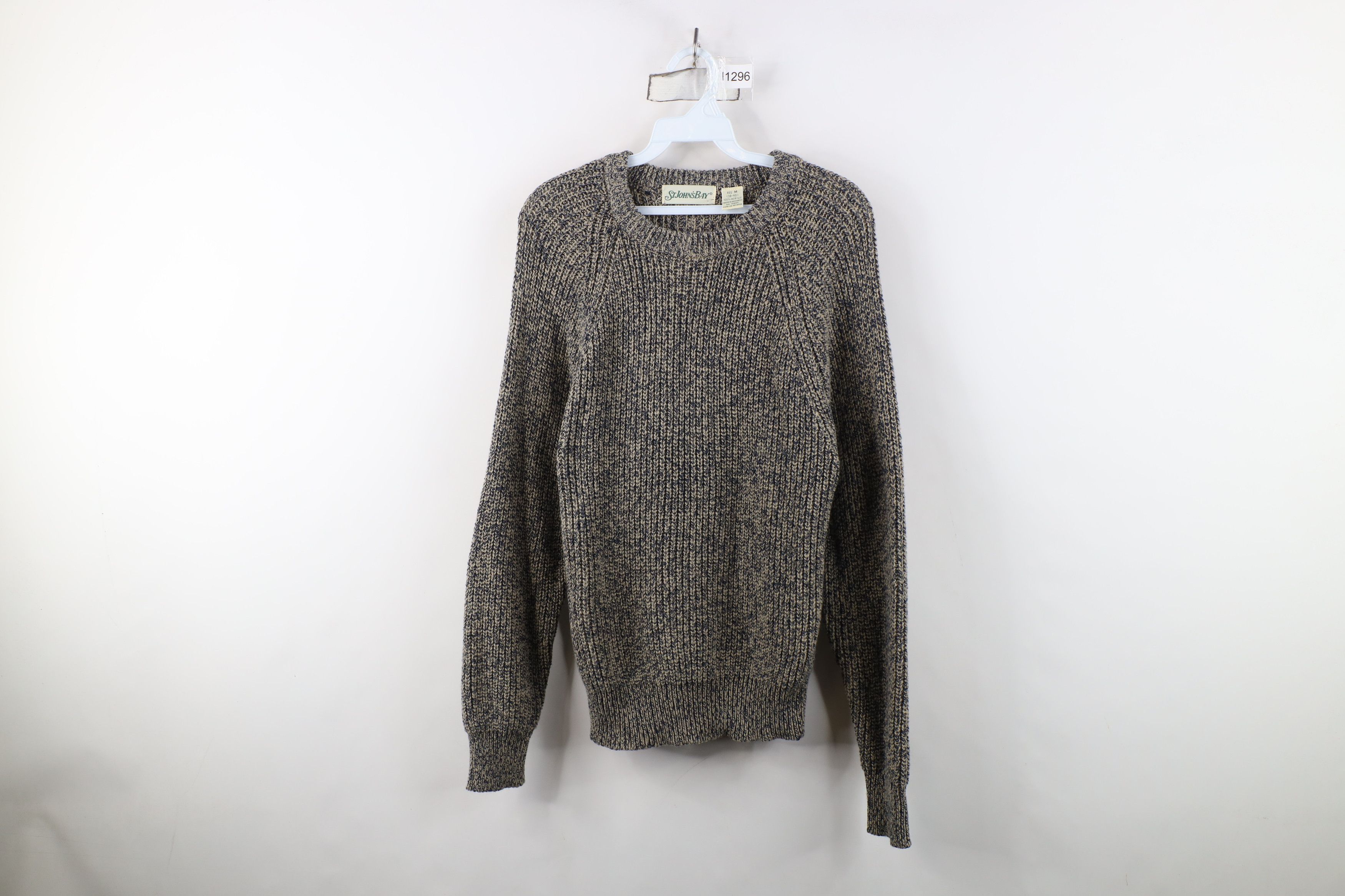 Vintage Vintage 90s Streetwear Chunky Ribbed Knit Crewneck Sweater Size M / US 6-8 / IT 42-44 - 1 Thumbnail