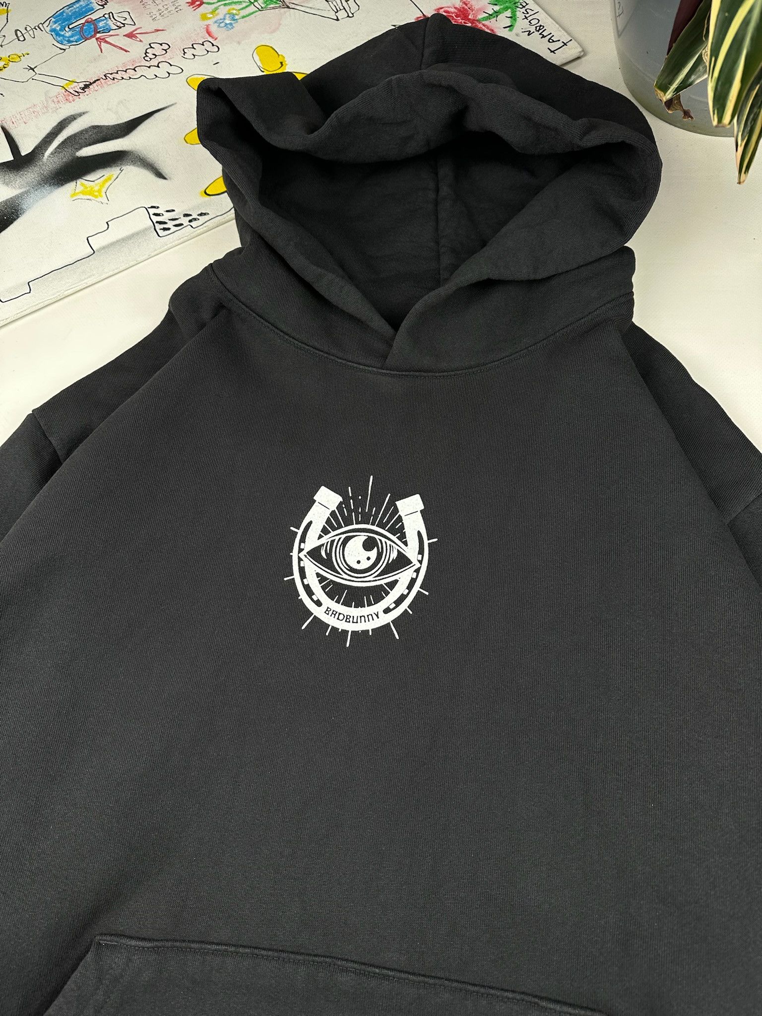 Vintage Bad Bunny Most Wanted Tour Black Hoodie Size US XL / EU 56 / 4 - 4 Thumbnail