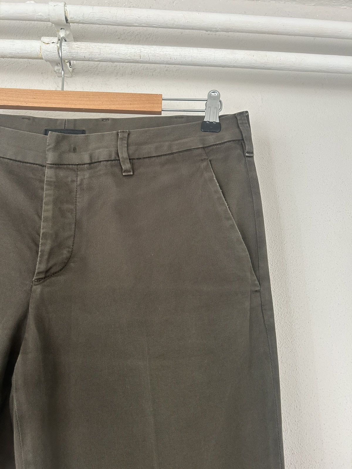 Prada Olive Green Slim-Fit Chino Pants Size US 34 / EU 50 - 3 Thumbnail