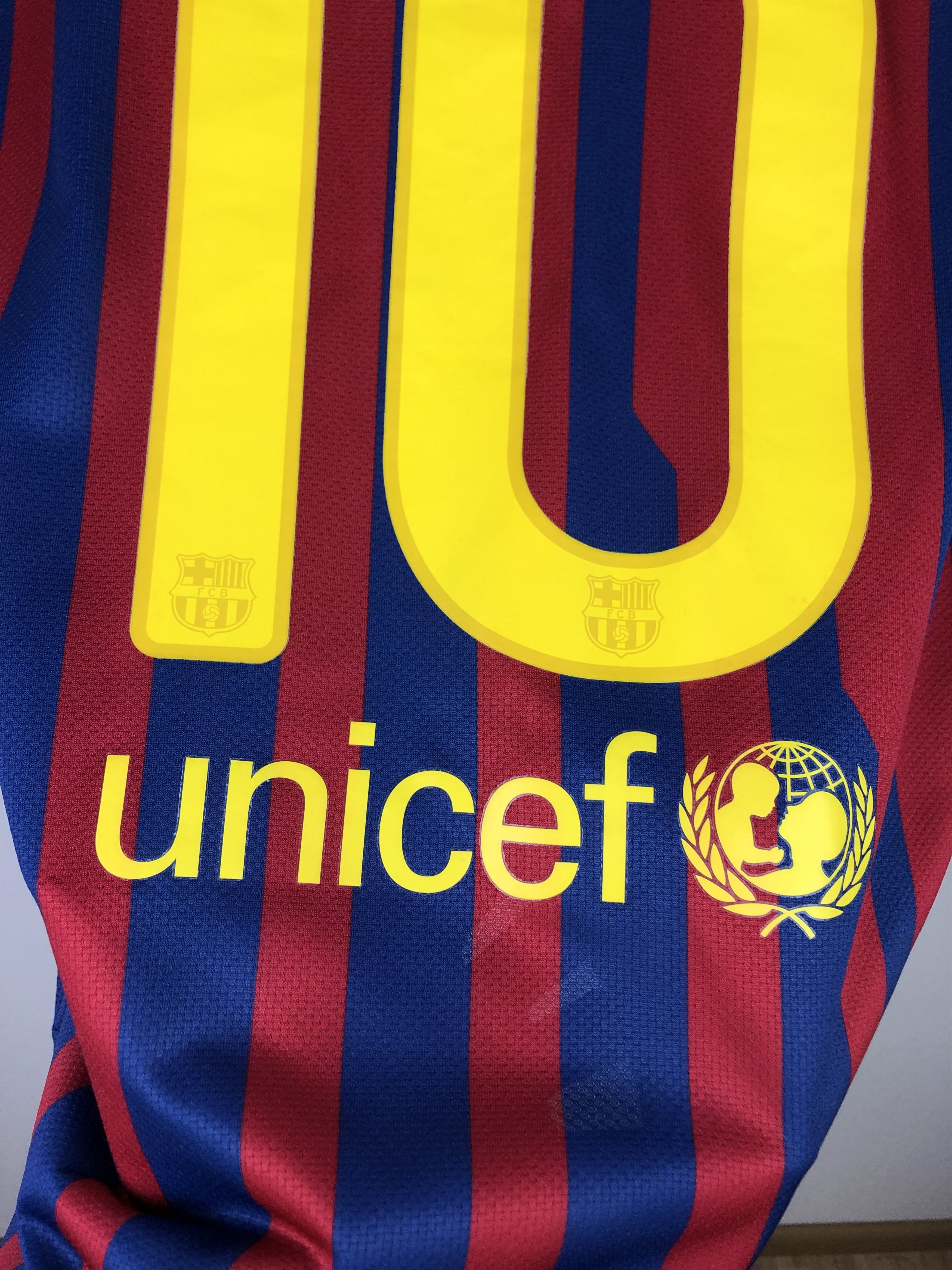 Nike Barcelona football shirt 2011 Soccer Messi Jersey Camiseta Size US XL / EU 56 / 4 - 3 Thumbnail