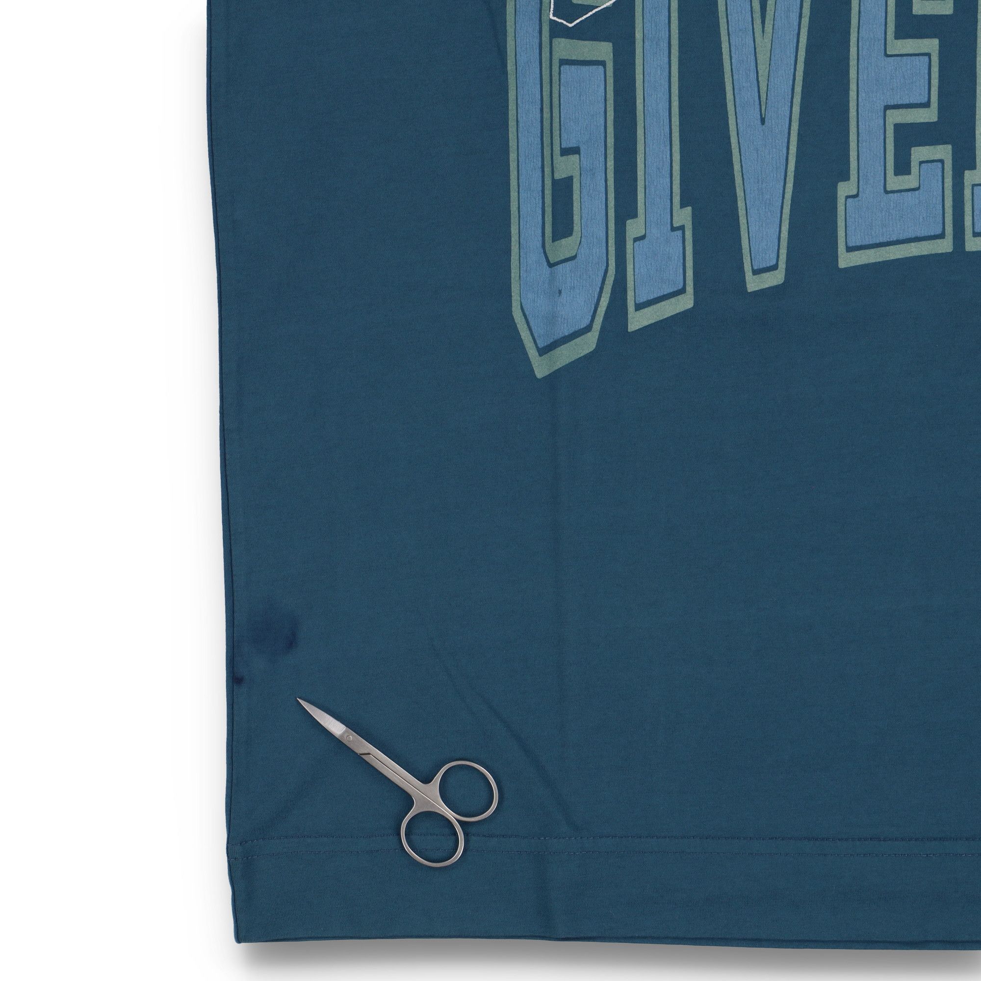 Givenchy Blue Layered Embroidered Multi Logo T-Shirt Size US M / EU 48-50 / 2 - 2 Thumbnail