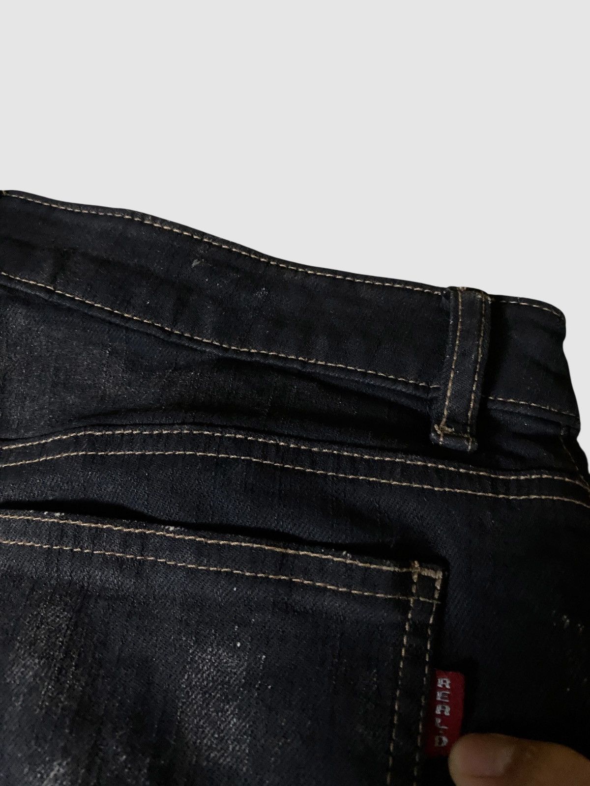 If Six Was Nine 2000's Reald Snakeskin Pattern Flare Jeans Size US 27 - 8 Thumbnail