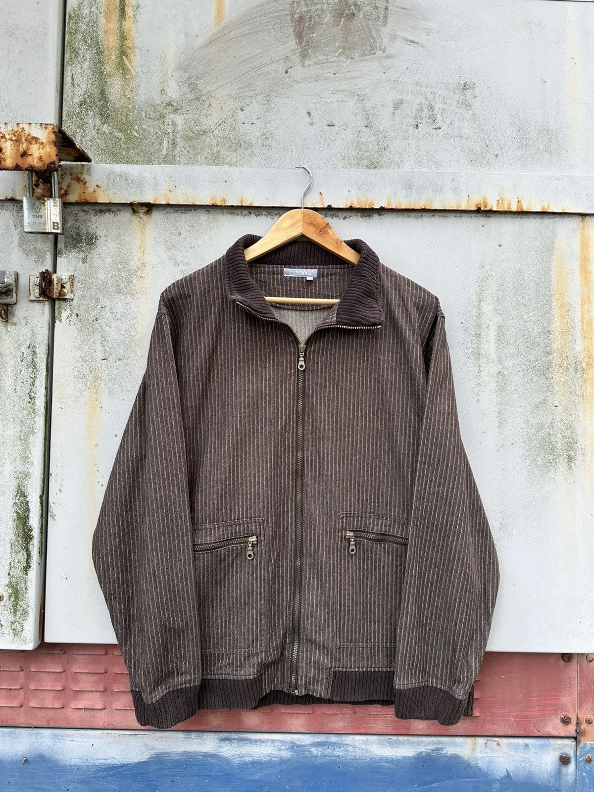 Vintage 👹Vintage Cosine Corduroy Bomber Jacket Size US M / EU 48-50 / 2 - 2 Thumbnail