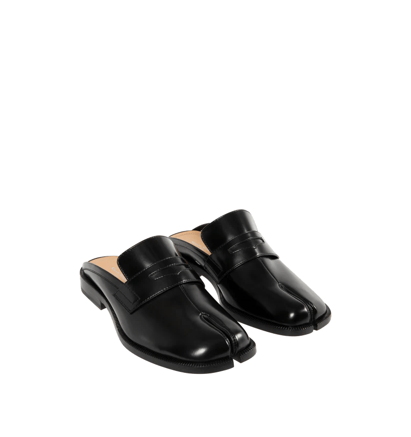 Maison Margiela o1h1sh11225 Tabi City Loafer Mule in Black Size US 9 / IT 39 - 2 Thumbnail