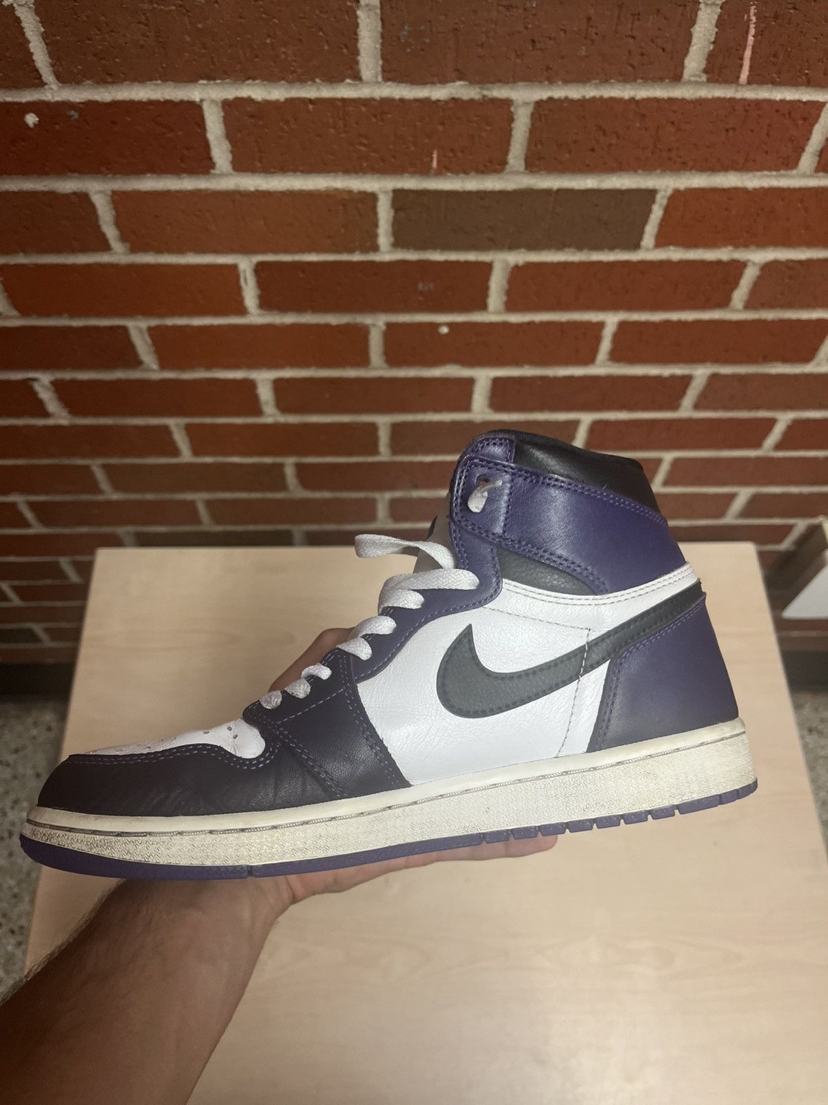 Nike Air Jordan 1 Retro High OG 'Court Purple 2.0' Size US 9 / EU 42 - 12 Thumbnail