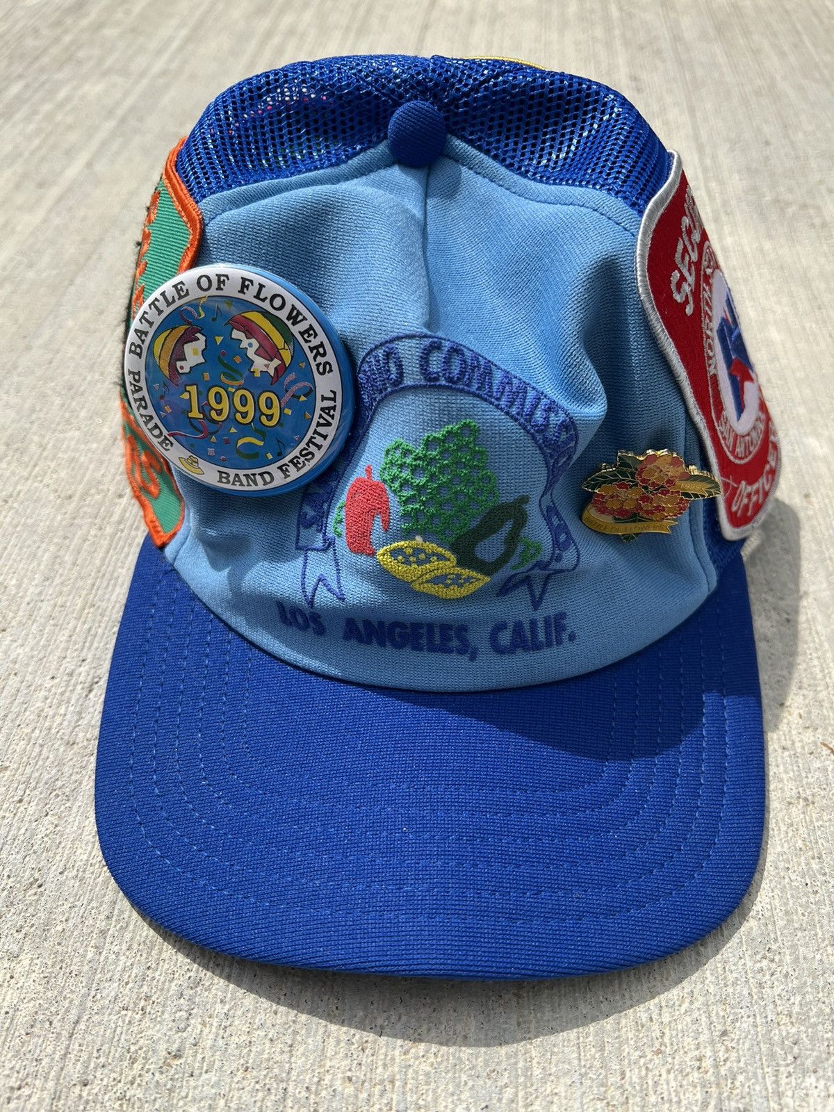 Vintage Blue Mesh Trucker Hat