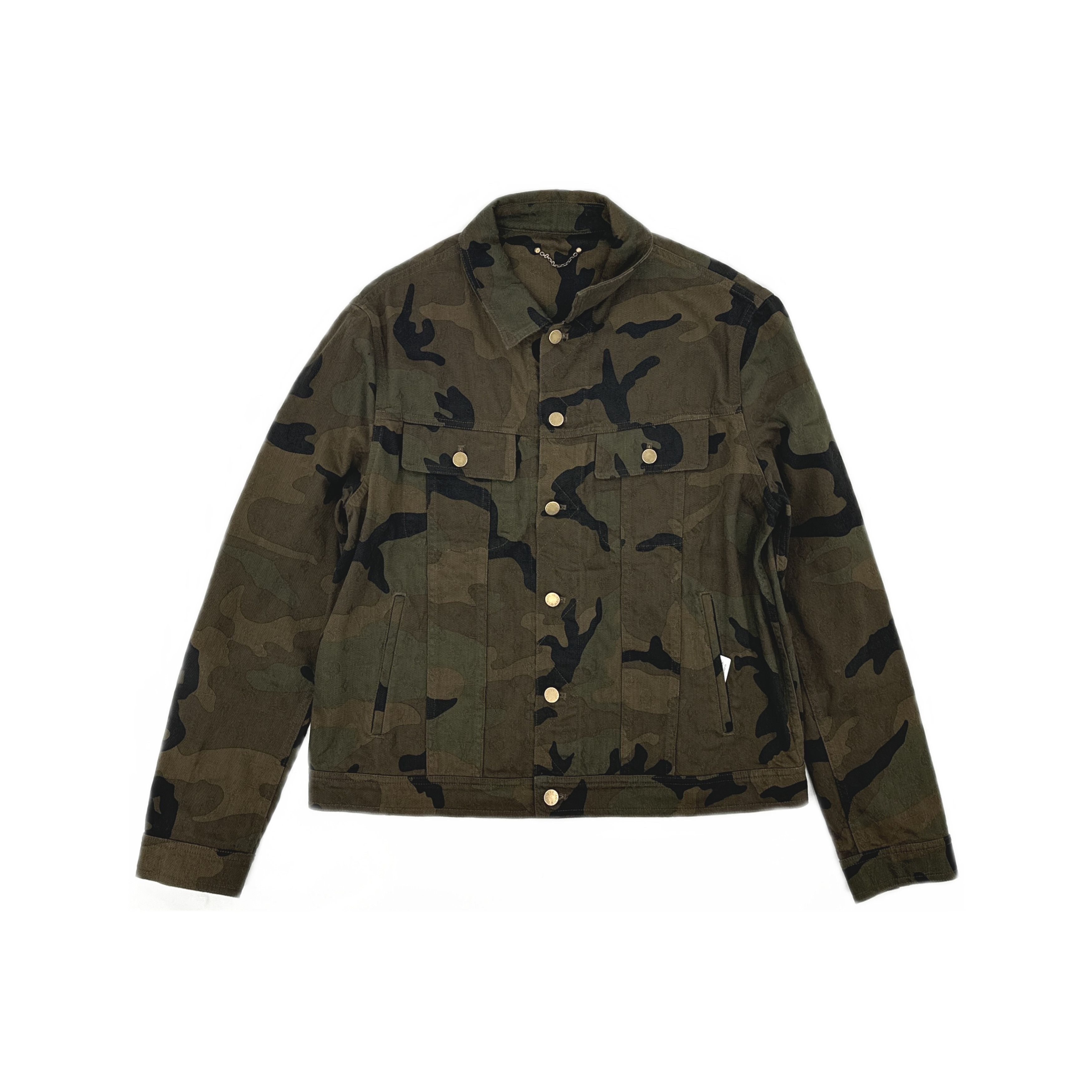 Louis Vuitton Louis Vuitton Camo Monogram Denim Jacket 54 Size US L / EU 52-54 / 3 - 1 Thumbnail