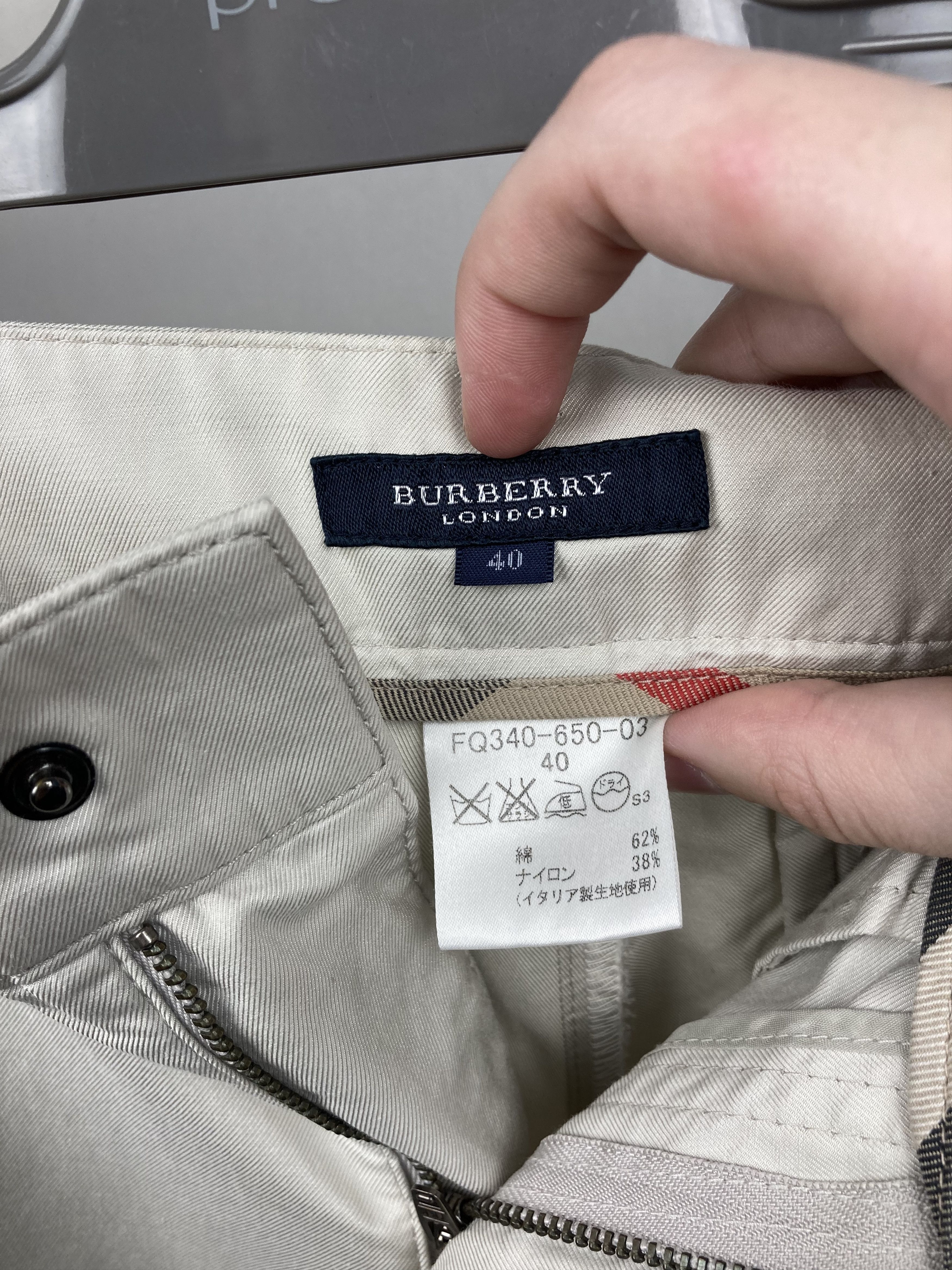 Burberry Burberry Lose Fit Beige Vintage Cargo Pants Made For Japan Size 29" - 10 Thumbnail
