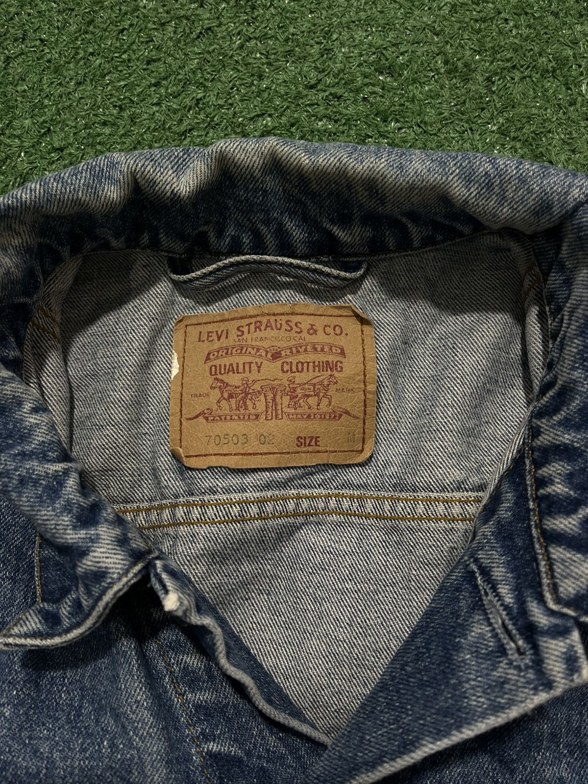 Levi's Levis denim jacket bomber blue Size US M / EU 48-50 / 2 - 5 Thumbnail