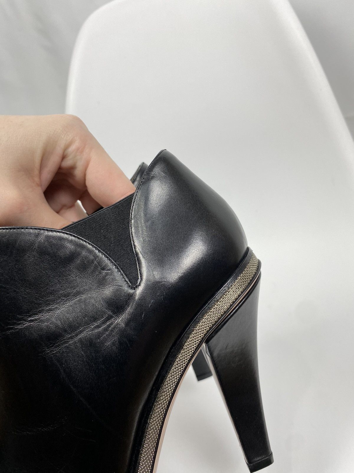 Giorgio Armani Giorgio Armani Leather Ankle Boots size 40 Size US 10 / IT 40 - 7 Thumbnail
