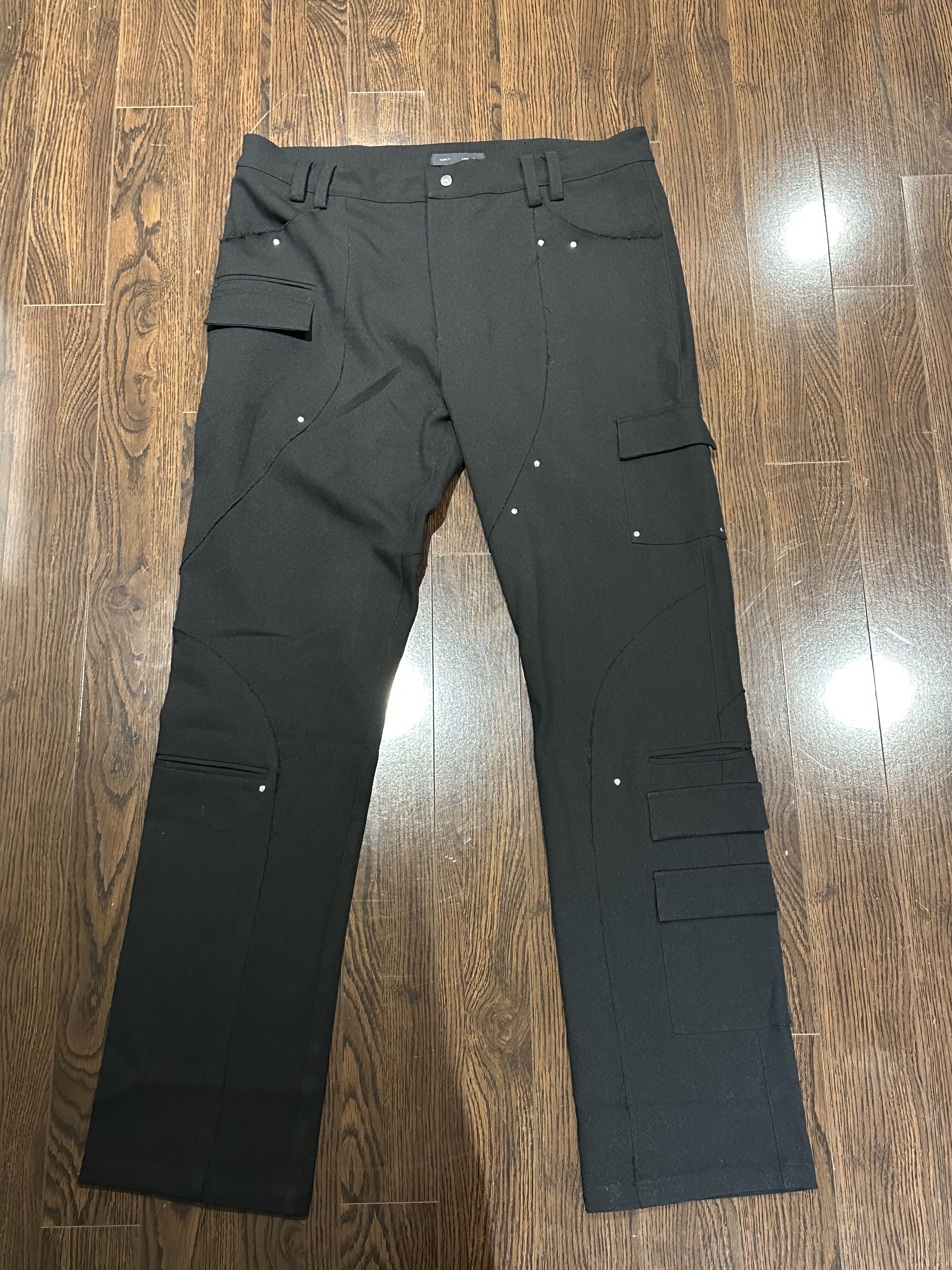 image of Heliot Emil Black Dress/cargo Pants, Men's (Size 36)