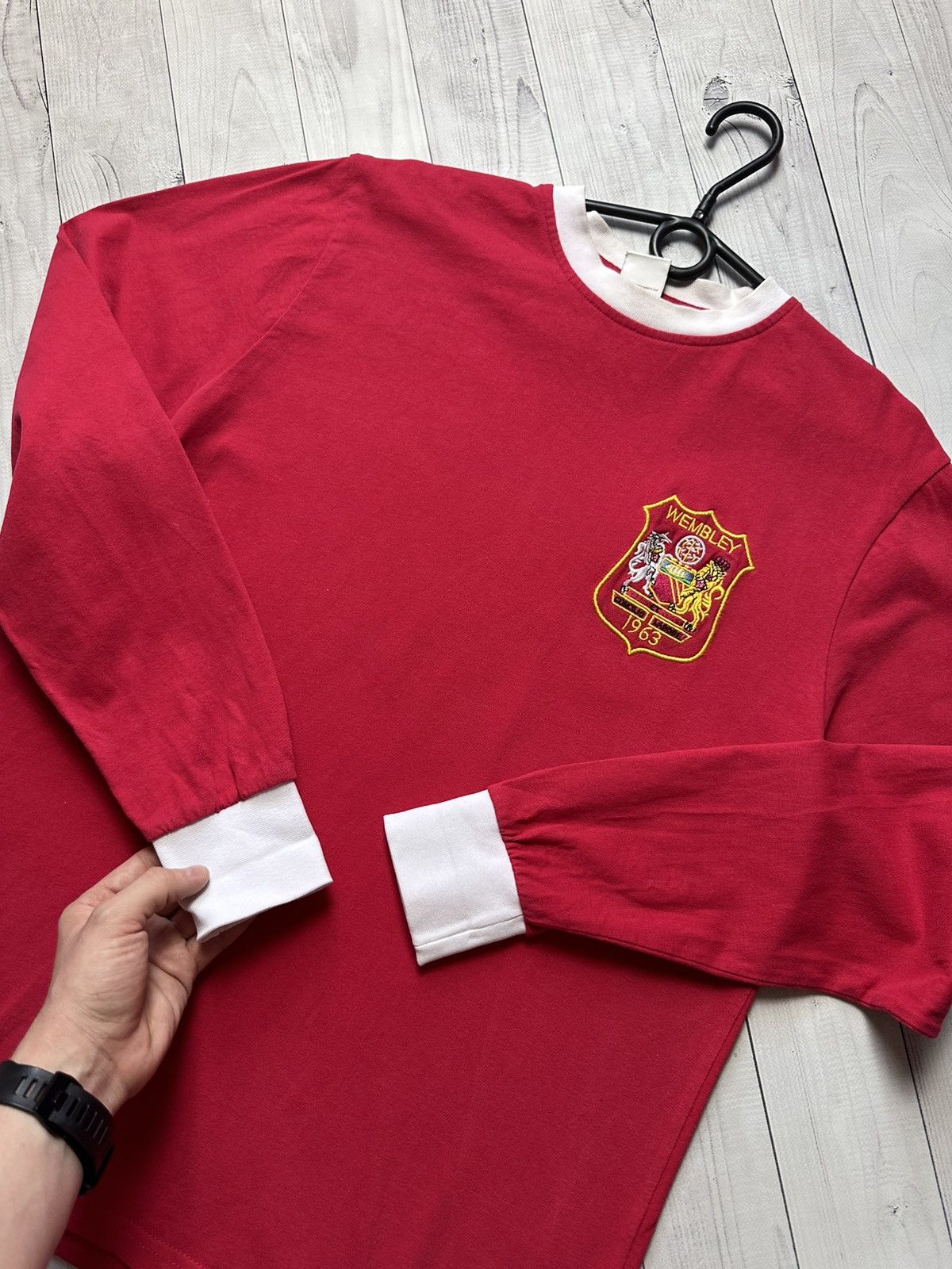 Vintage Vintage Manchester United soccer jersey long size M retro Size US M / EU 48-50 / 2 - 2 Thumbnail