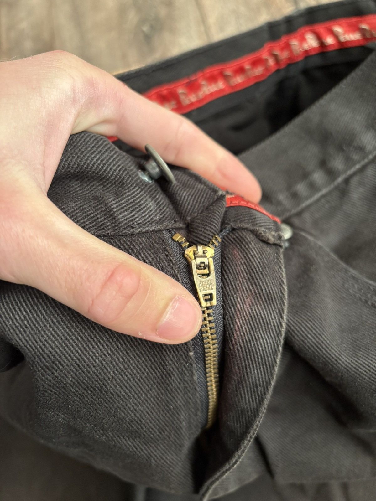 Pelle Pelle × Vintage Pelle Pelle Vintage Distressed Baggy Wide Carpenter Denim Size US 34 / EU 50 - 12 Thumbnail