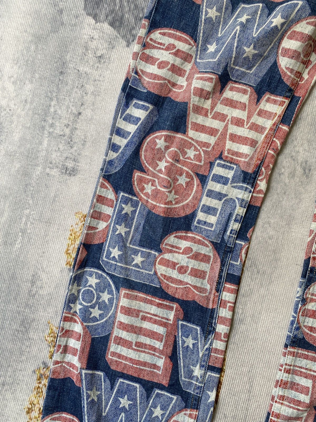 Hysteric Glamour AW1998 Japanese Brand Hysteric Glamour Overprint Jeans Size US 28 / EU 44 - 7 Thumbnail