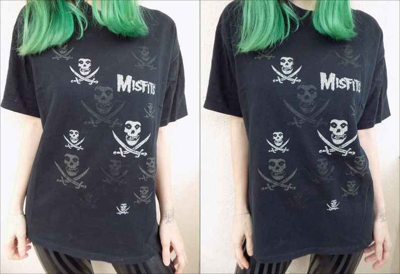 Band Tees Vintage 90's Misfits T-shirt Size US L / EU 52-54 / 3 - 4 Thumbnail