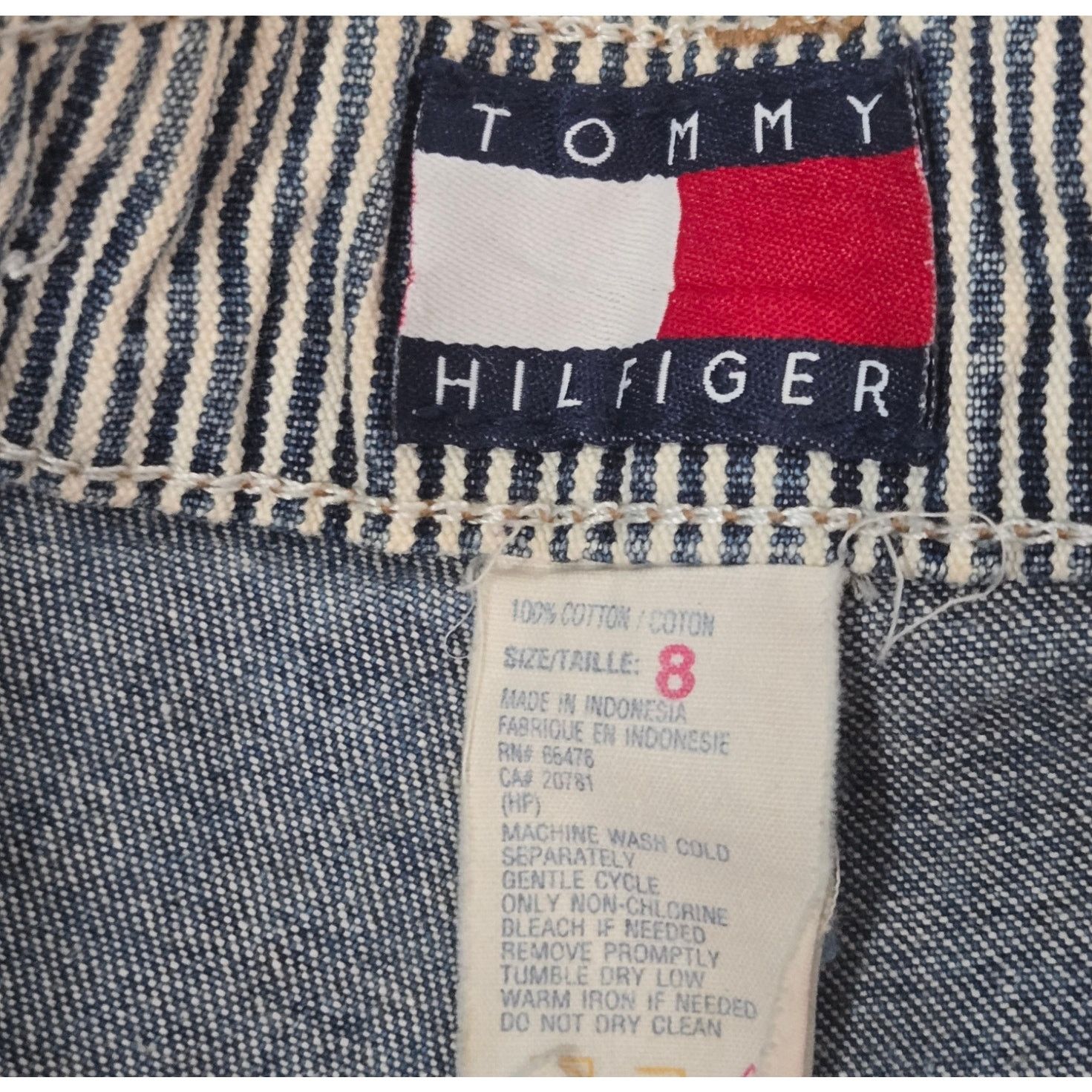 Tommy Hilfiger VTG Tommy Hilfiger Blue Large H Pocket Denim Jeans Women's 8 Size 30" / US 8 / IT 44 - 8 Thumbnail