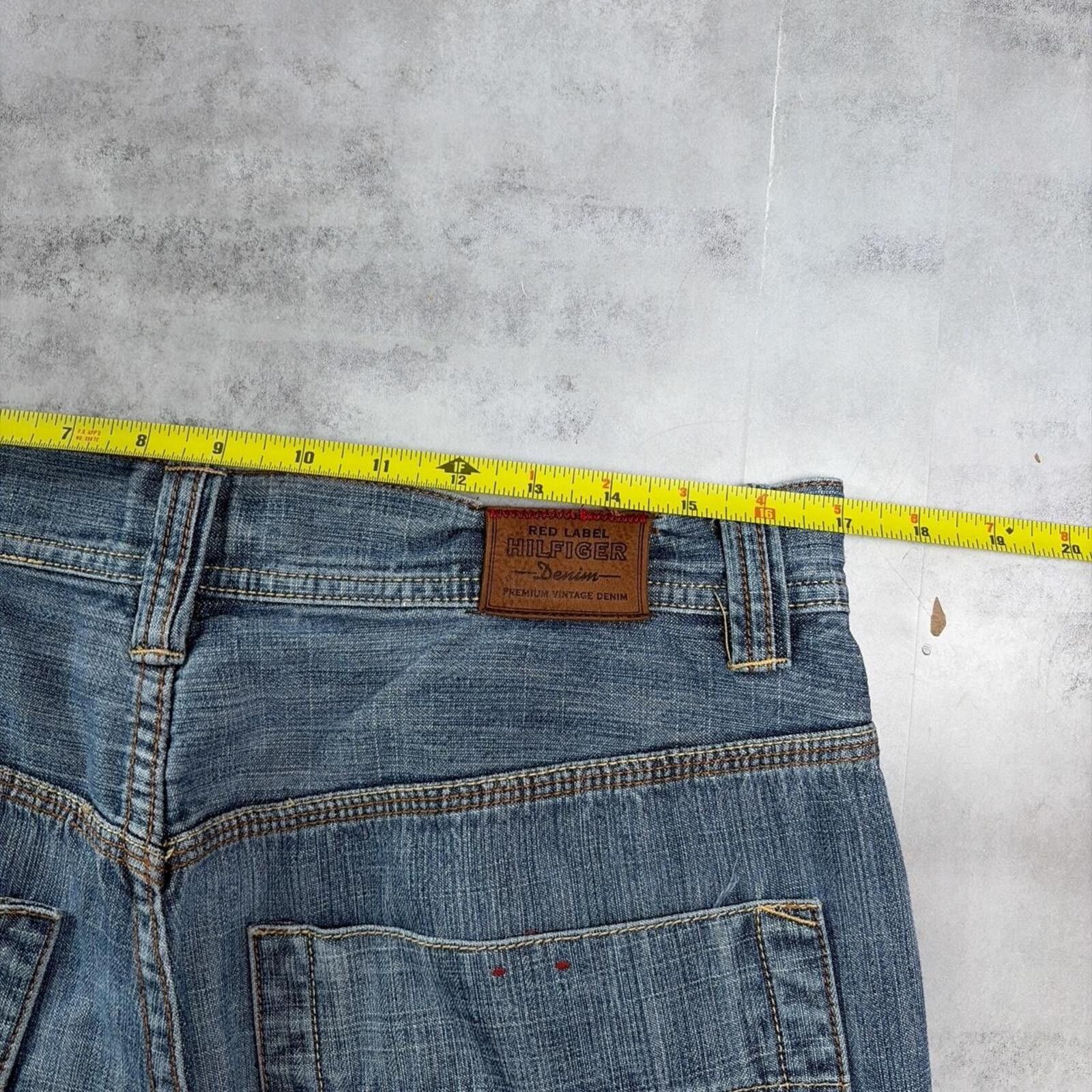 Tommy Hilfiger Y2K Tommy Hilfiger Grunge Baggy Carpenter Skater Denim Jeans Size US 33 - 6 Thumbnail