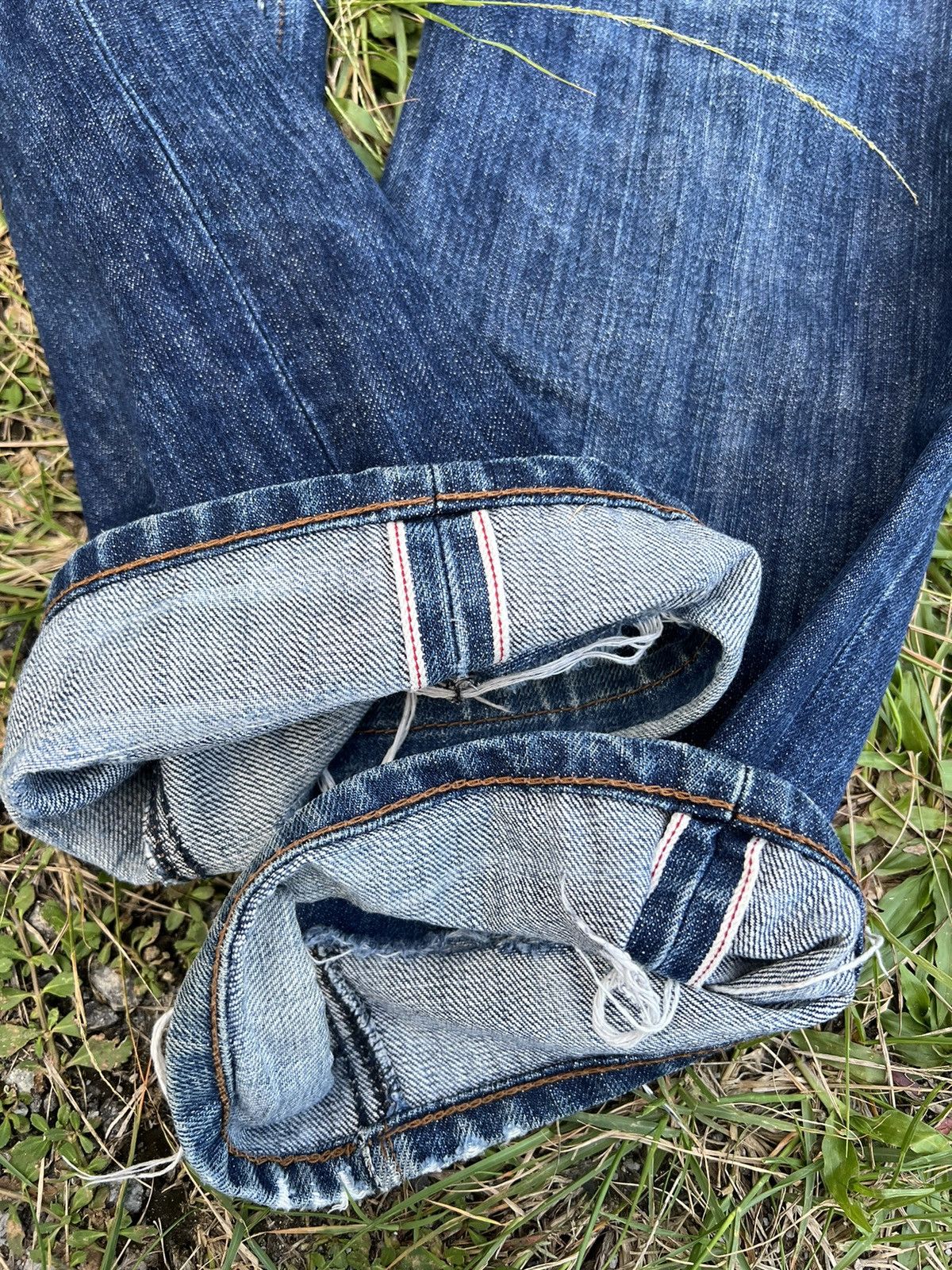 Japanese Brand VTG LAGUST DISTRESSED SELVEDGE JEANS VERY RARE Size US 30 / EU 46 - 10 Thumbnail