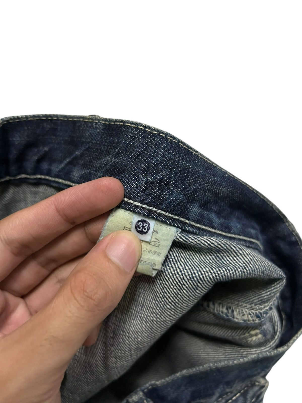 Kapital × Kapital Kountry KAPITAL FLARE SELVEDGE BUCKLE BACK DISTRESSED DENIM ☠️☠️🎌 Size US 31 - 15 Thumbnail