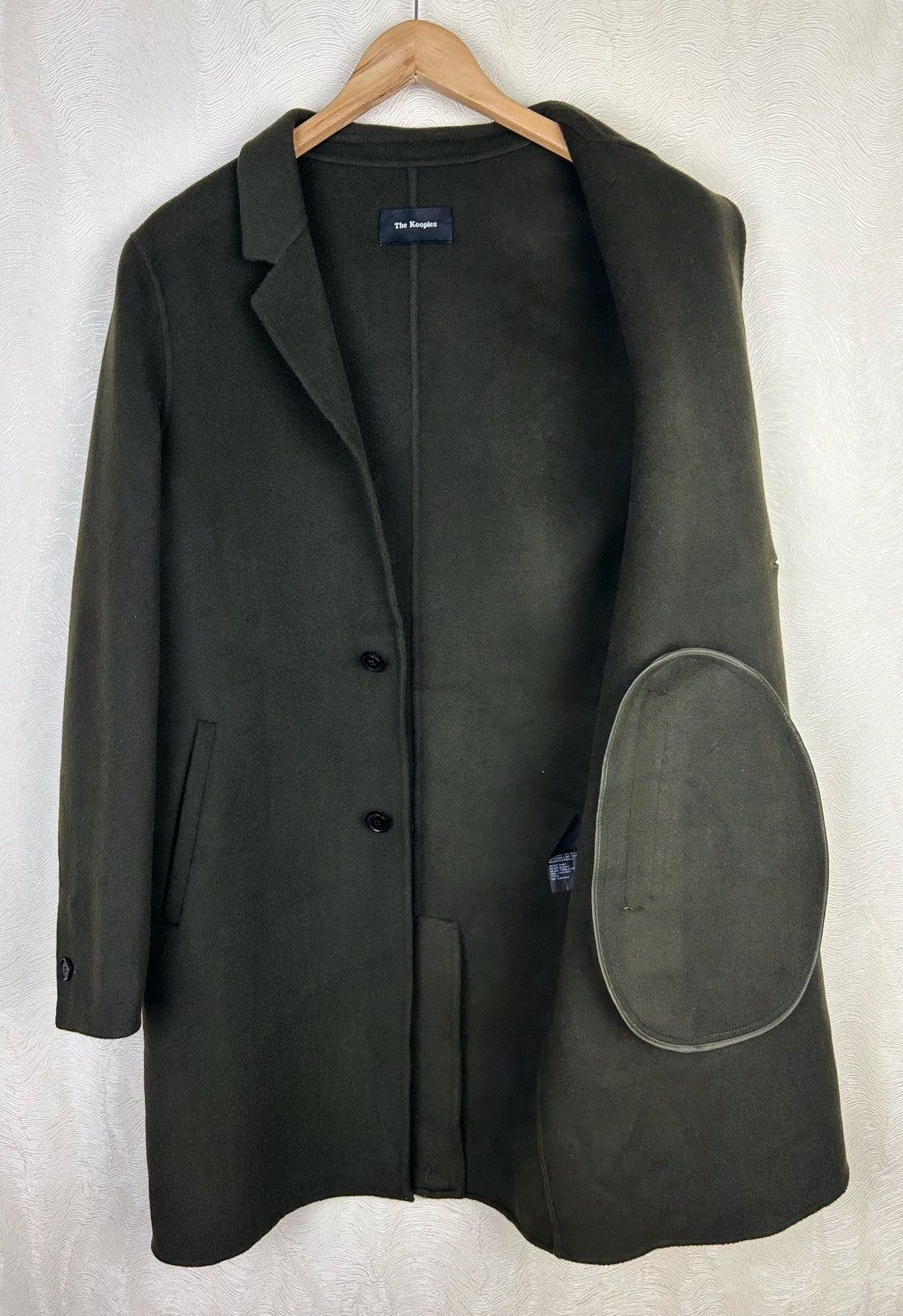 Designer × The Kooples The Kooples Khaki 100% Wool Coat Overcoat Jacket Size 46 / S Size US S / EU 44-46 / 1 - 7 Thumbnail