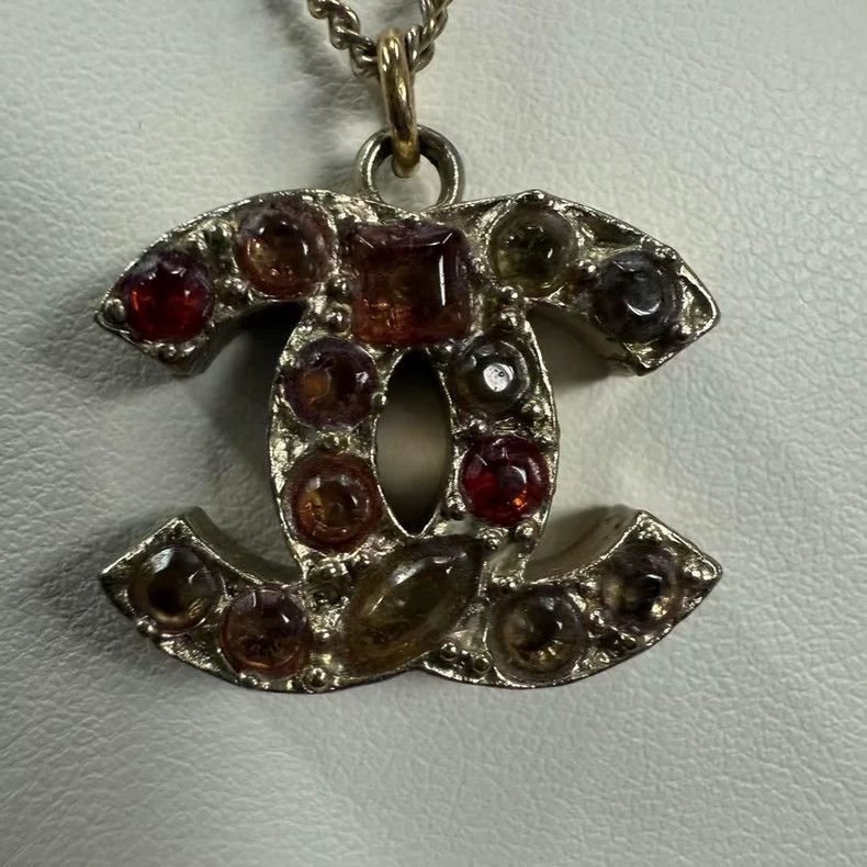 Vintage Chanel Necklace with Logo Design