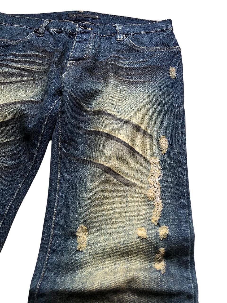 GOSTAR DE FUGA × If Six Was Nine × Le Grande Bleu (L.G.B.) Fuga Distressed Rusty Flare Jeans Size US 33 - 6 Thumbnail