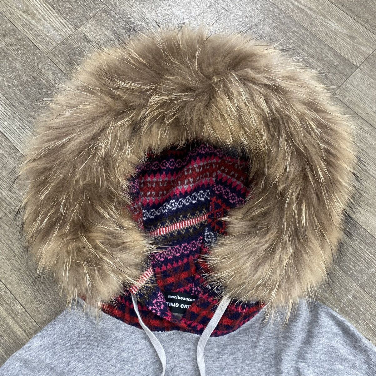 Issey Miyake 2000s Issey Miyake Mercibeaucoup Navajo Kmrii Lgb Fur Hoodie Size US L / EU 52-54 / 3 - 3 Thumbnail