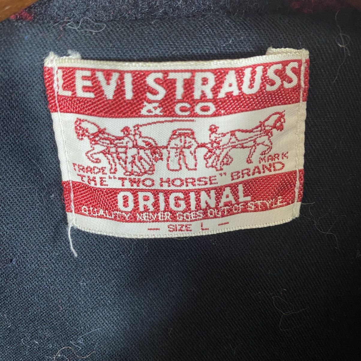 Levi's Vintage Levis Buffalo Check Cpo Wool Jacket L Size Size US L / EU 52-54 / 3 - 7 Thumbnail