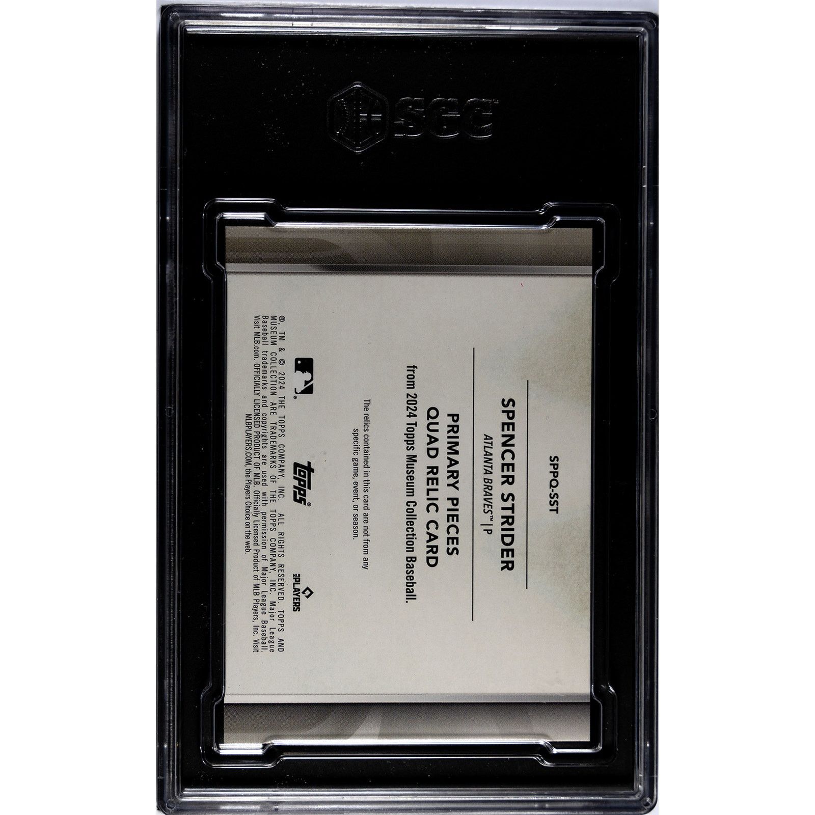 Other 2024 Topps Museum Coll. S.Strider Quad Relics Copper SGC 7 Size ONE SIZE - 2 Thumbnail