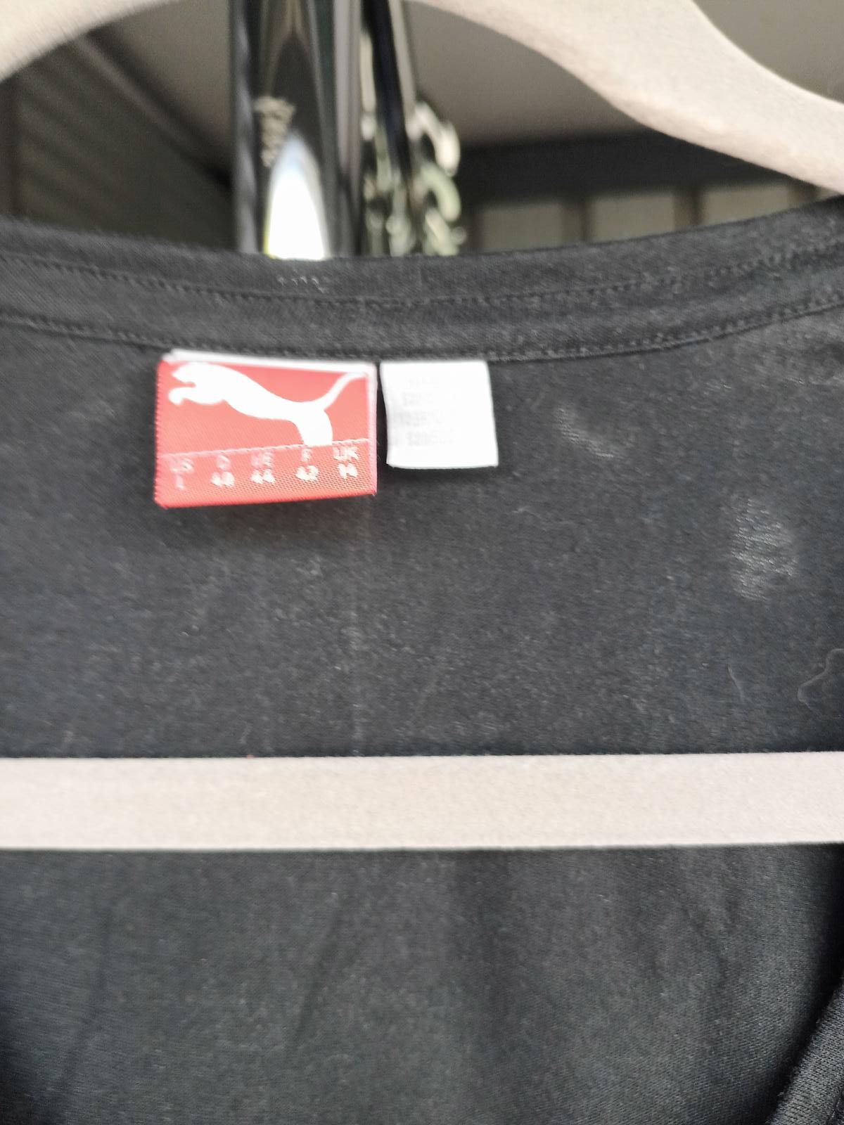 Puma PUMA Women's V-Neck T-Shirt - Black - Athletic Fit Size L / US 10 / IT 46 - 3 Thumbnail