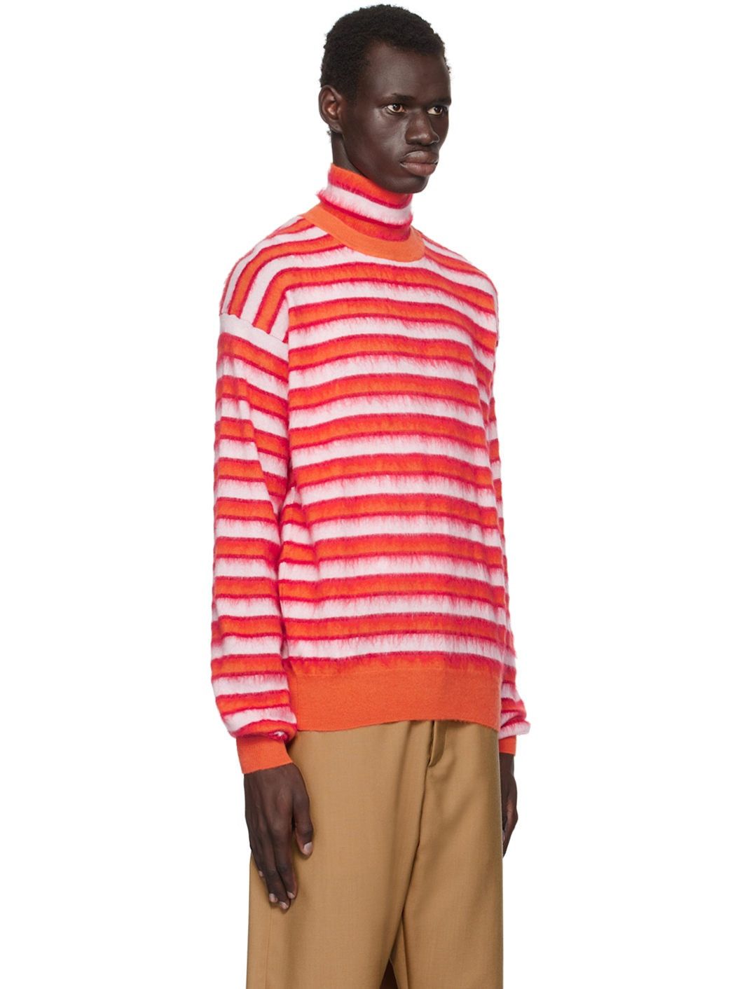 Marni o1w1db11125 Striped Sweater in Orange Size US XL / EU 56 / 4 - 3 Thumbnail