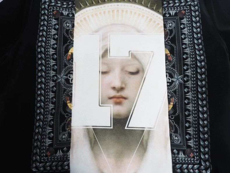 Givenchy Givenchy black velvet group dog Madonna patchwork hoodie Size US XS / EU 42 / 0 - 5 Thumbnail