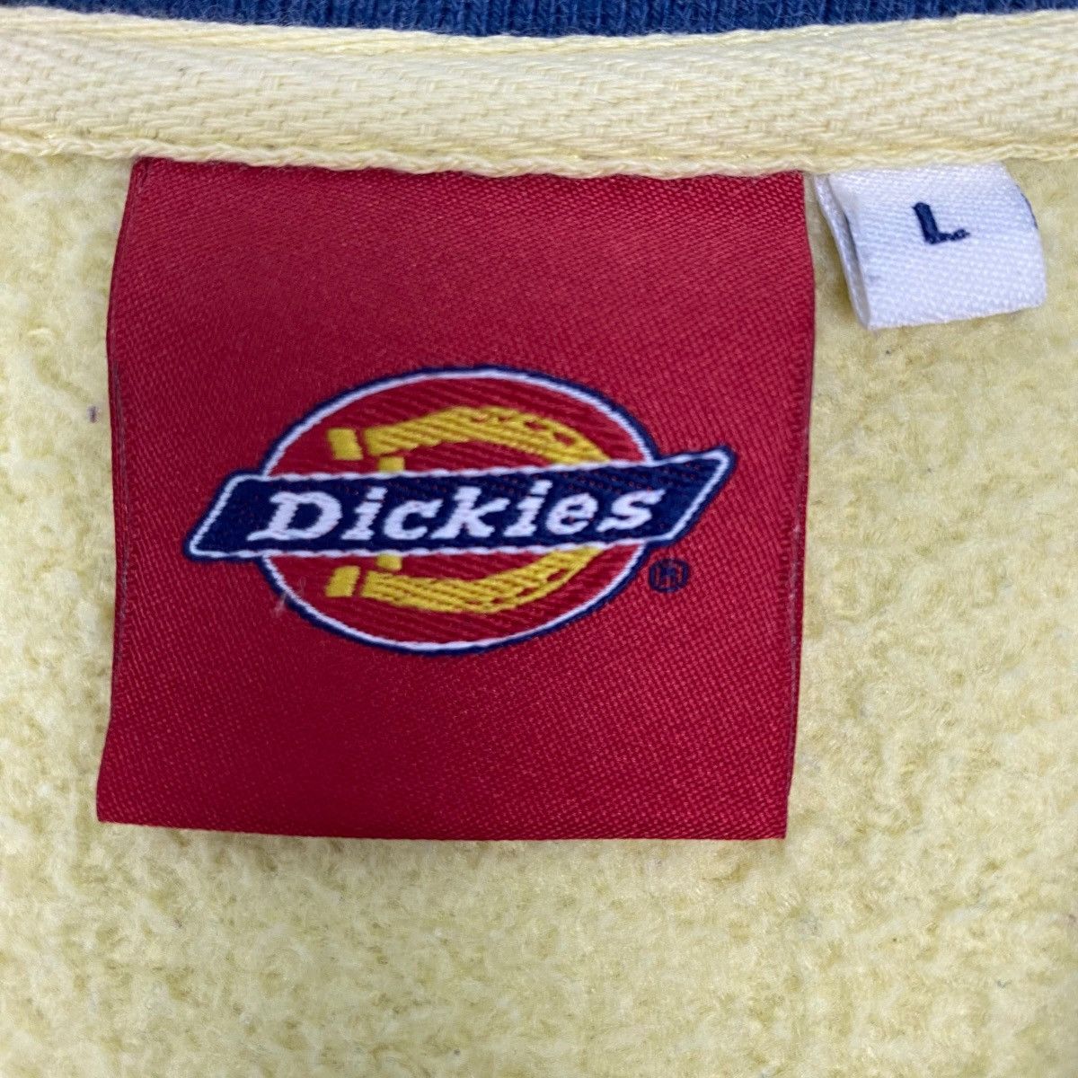 Vintage Vintage Dickies Sweatshirt Crewneck Ringer Yellow Small Size US L / EU 52-54 / 3 - 6 Thumbnail