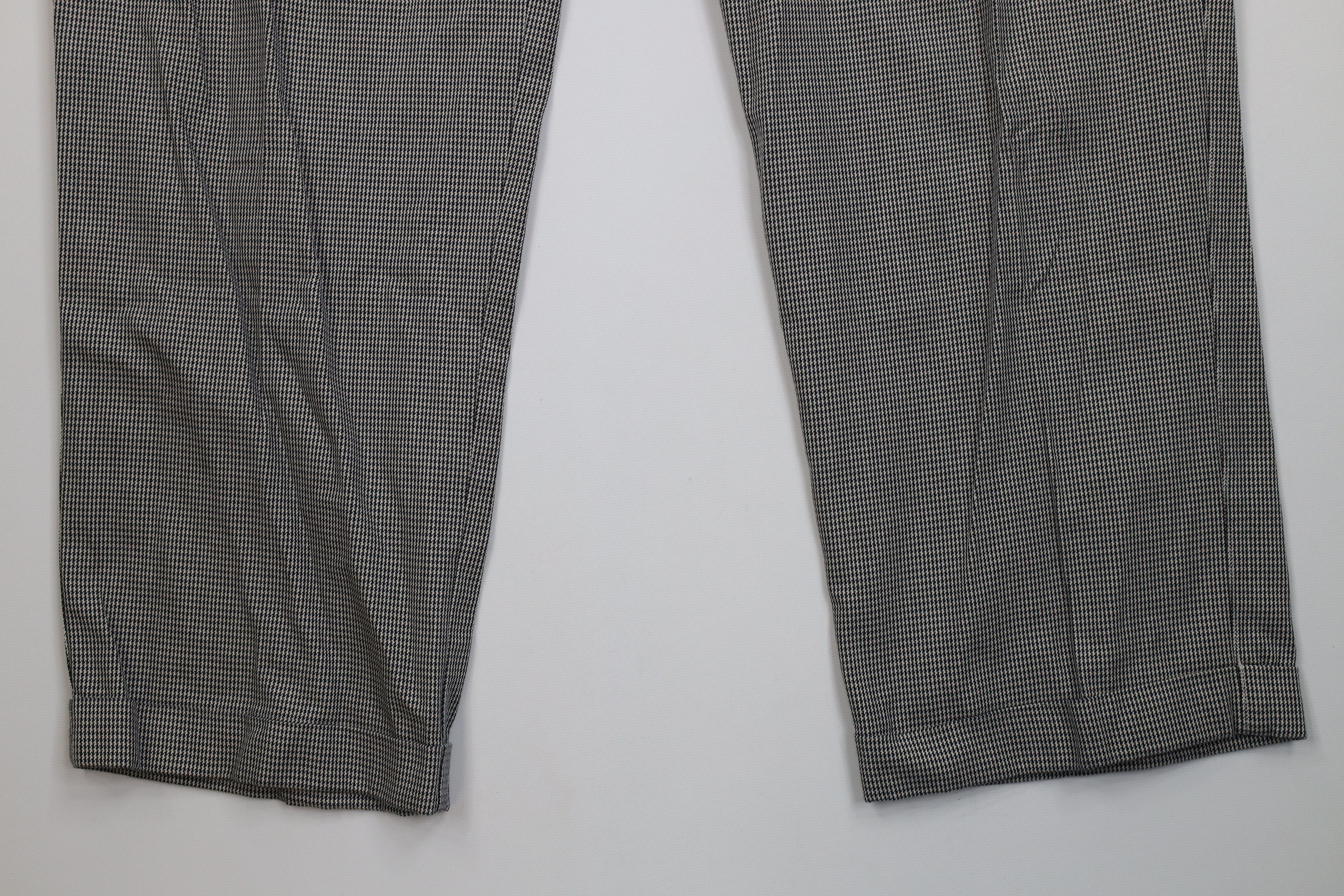 Vintage Vintage 90s Streetwear Pleated Cuffed Wide Leg Chino Pants Size US 34 / EU 50 - 4 Thumbnail