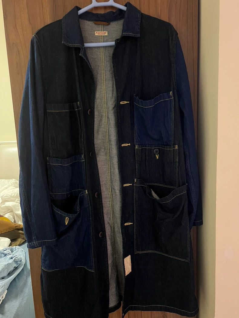 Kapital Long Denim Shirt Jacket by Kapital Size US S / EU 44-46 / 1 - 1 Thumbnail