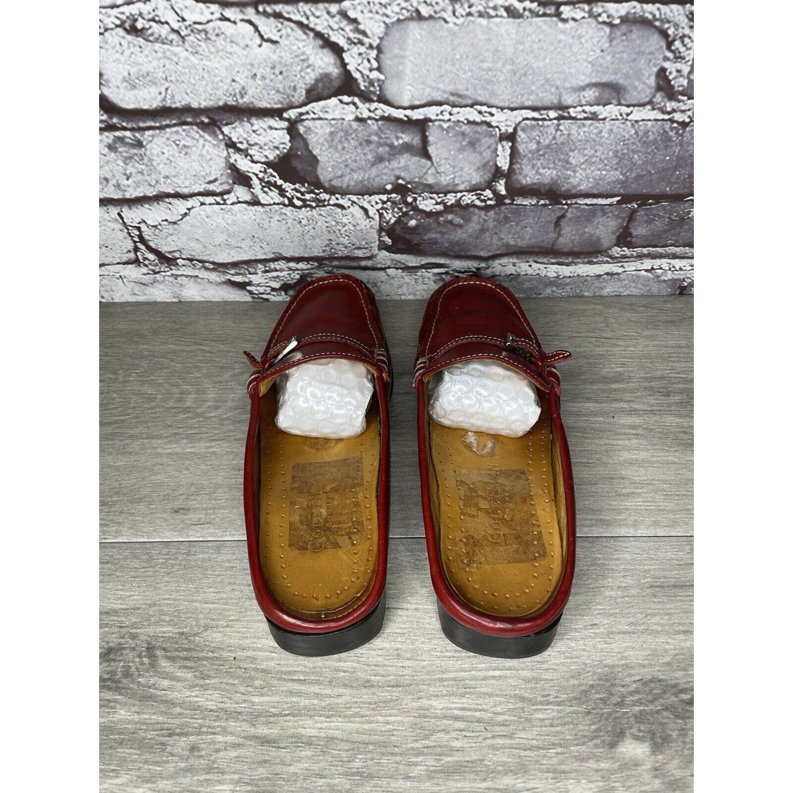 Cole Haan Cole Haan Country Red Leather Strap Mules Shoes Women Sz 6.5 Size US 6.5 / IT 36.5 - 6 Thumbnail