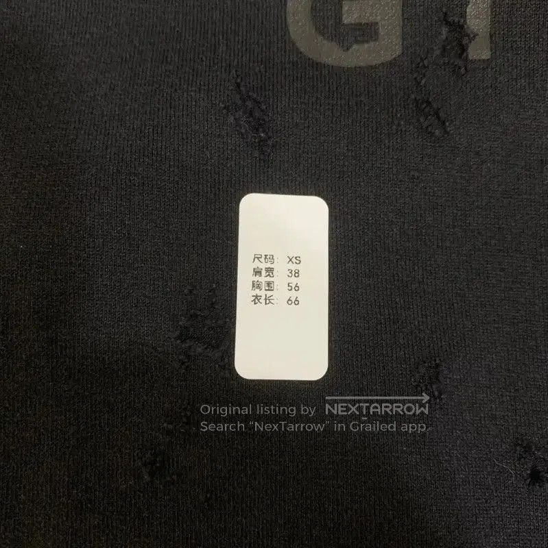 Givenchy Givenchy Black Cotton Women's T-Shirt XS . Size XS / US 0-2 / IT 36-38 - 6 Thumbnail