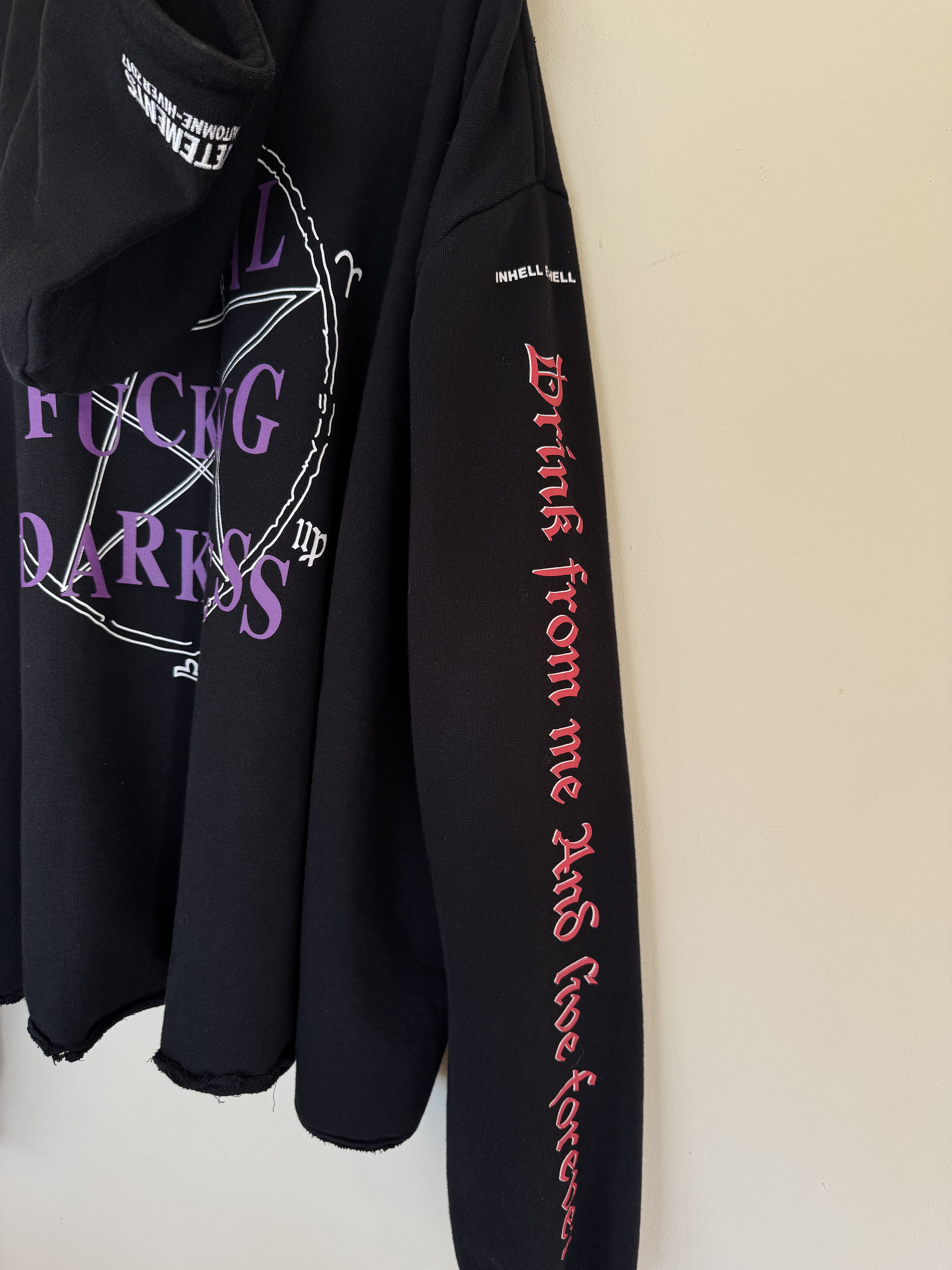 Vetements Vetements Total Fucking Darkness Hoodie Size US M / EU 48-50 / 2 - 6 Thumbnail