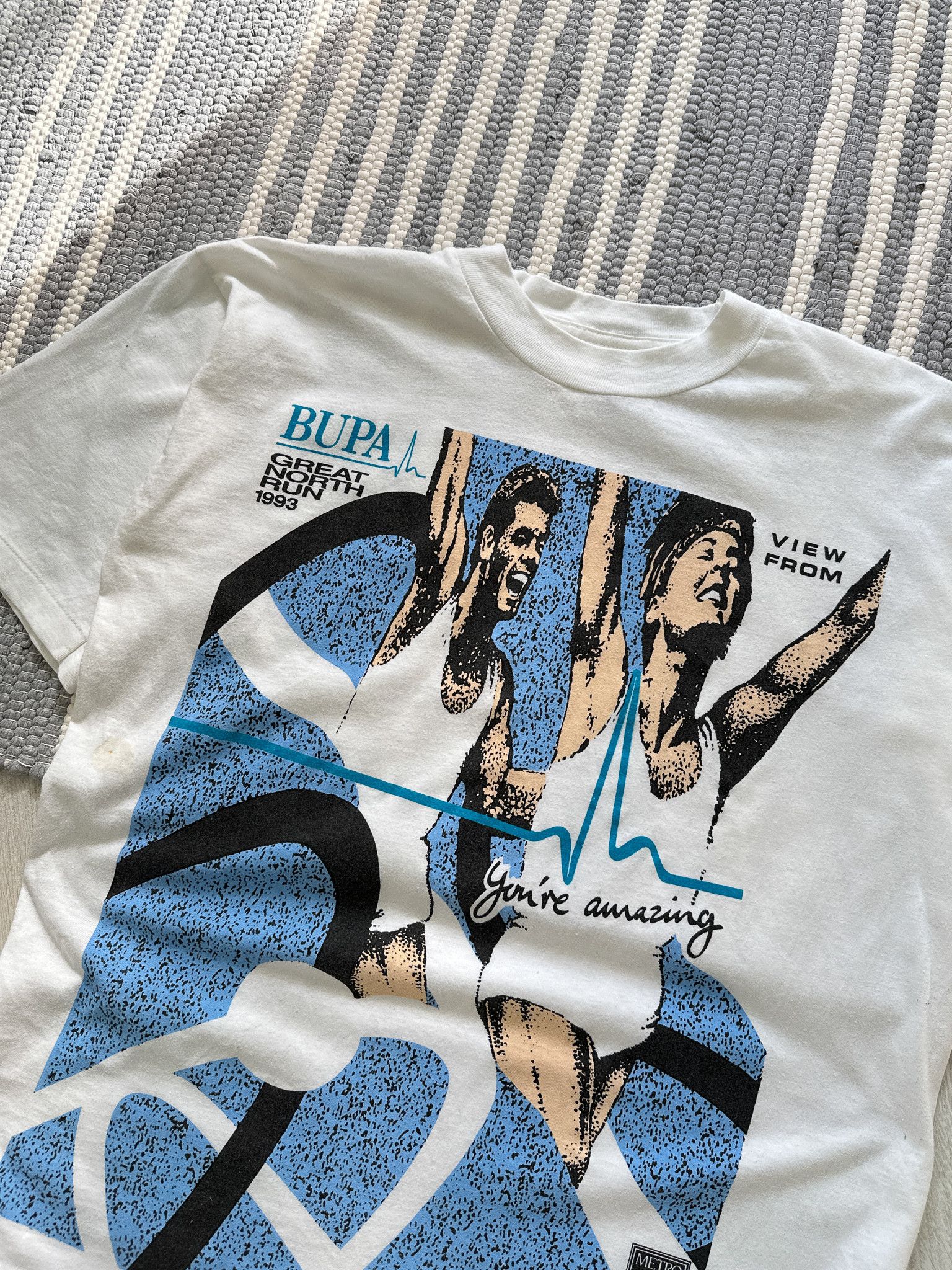 Vintage Vintage 1993 Great North Run Single Stitch Tee Shirt Size US M / EU 48-50 / 2 - 2 Thumbnail