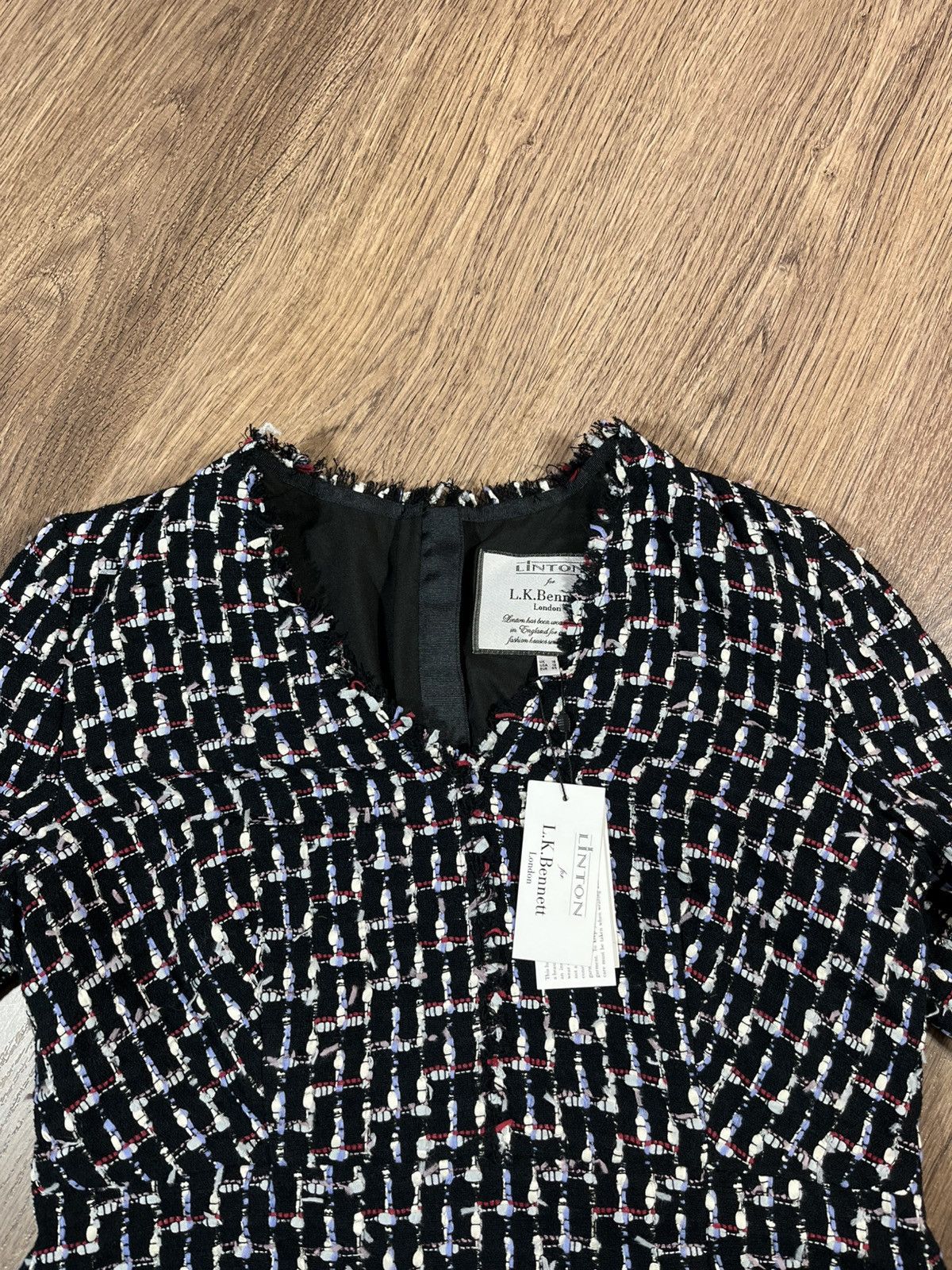 LK Bennett LINTON For LK Bennett London Tweed Dress Size XL / US 12-14 / IT 48-50 - 2 Thumbnail