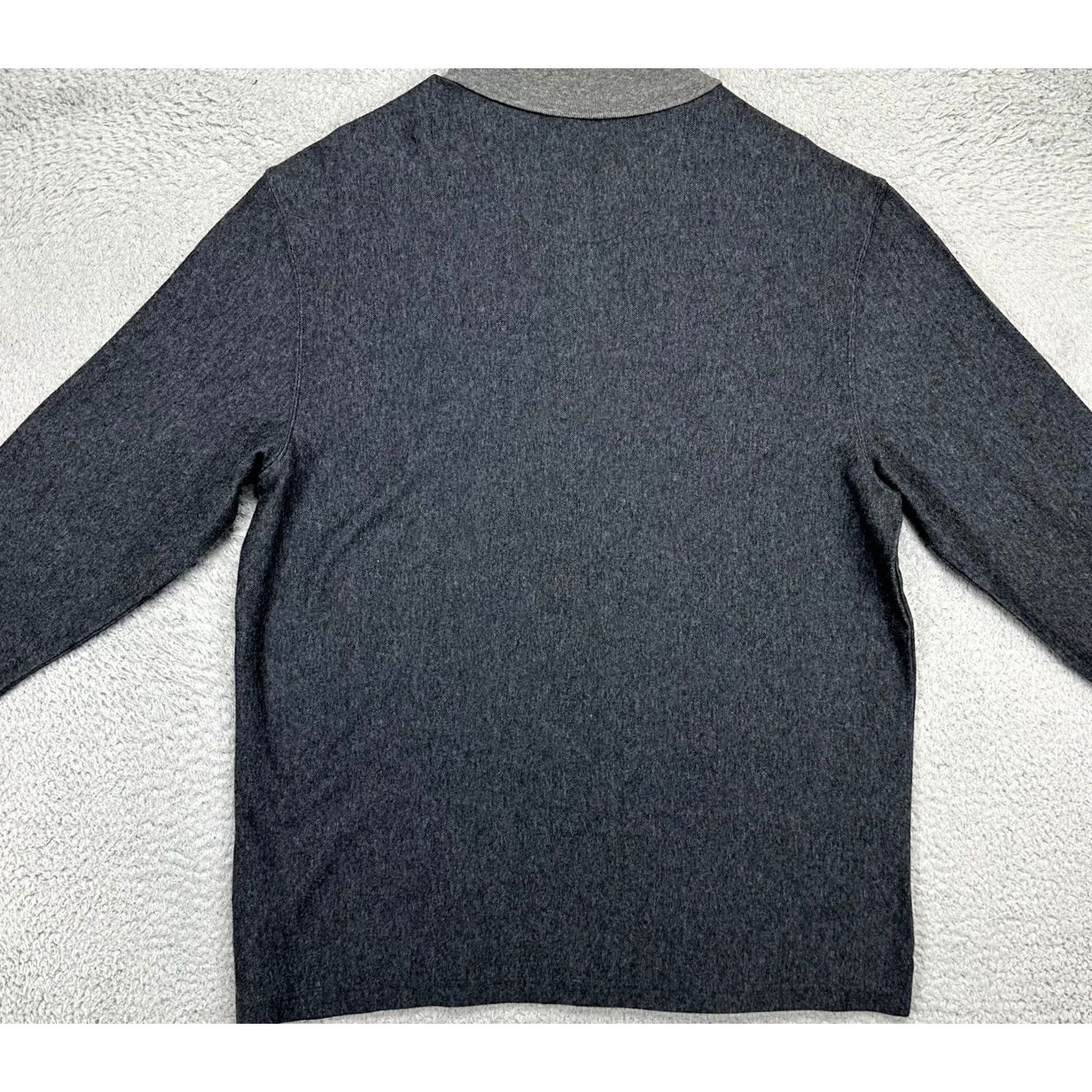 Haggar Haggar Sweater Adult Medium Grey Polo Sweatshirt Long Sleeve Pullover Mens NEW Size US M / EU 48-50 / 2 - 4 Thumbnail