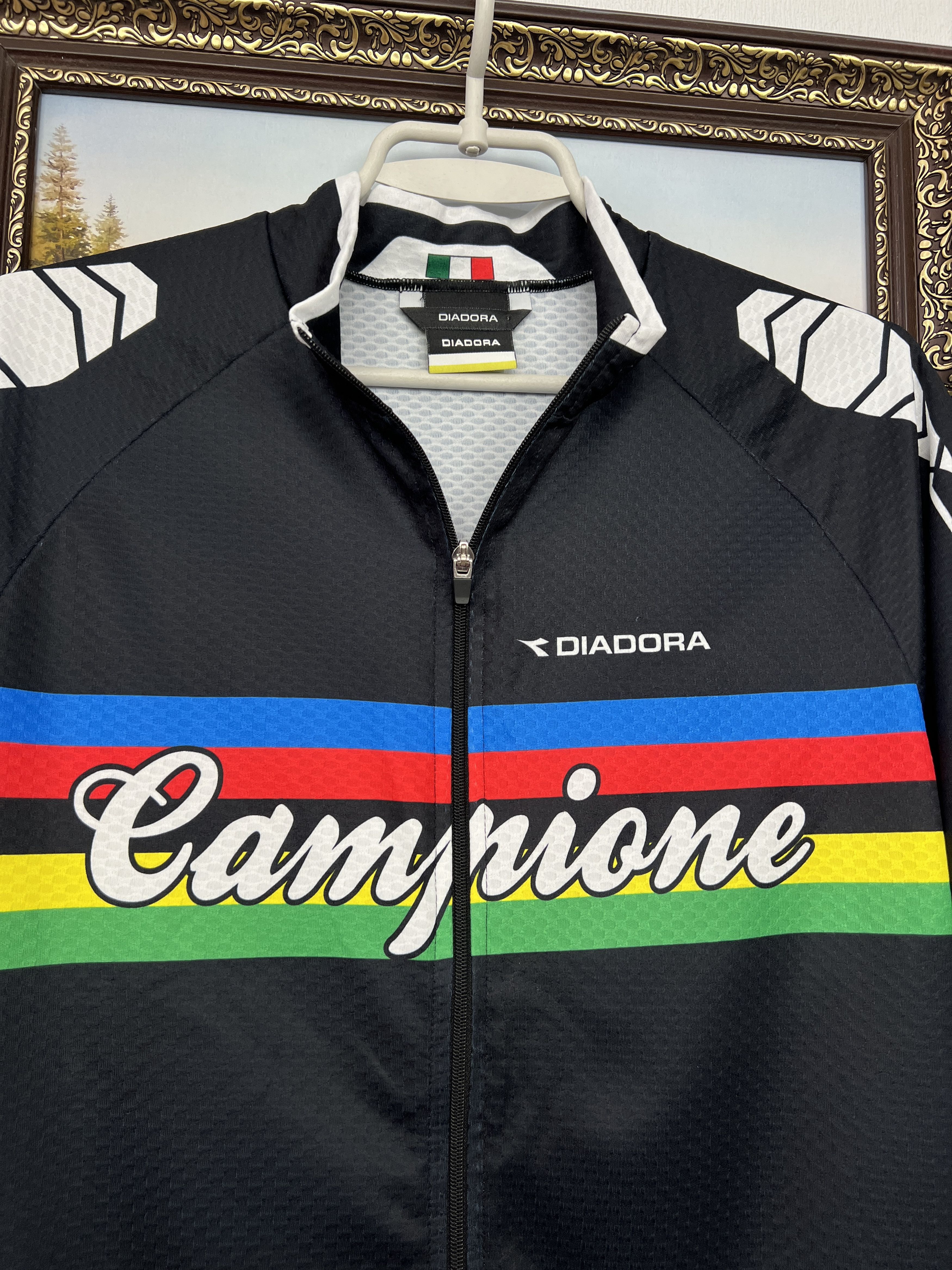Diadora Diadora Campagnolo Cycling Shirt Sport Jersey Trikot Tee Size US XL / EU 56 / 4 - 3 Thumbnail