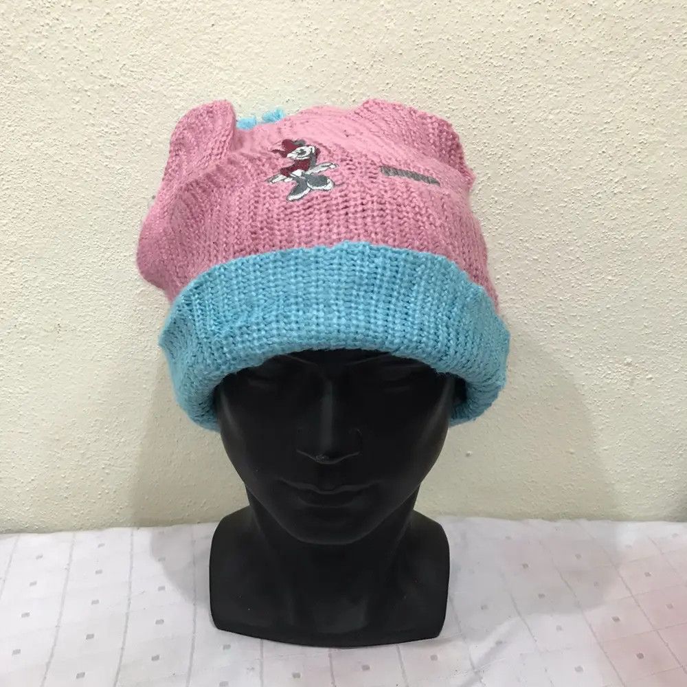 Mickey Mouse × Vintage Disney Minnie Mouse Knit Beanie Hat Size ONE SIZE - 2 Thumbnail