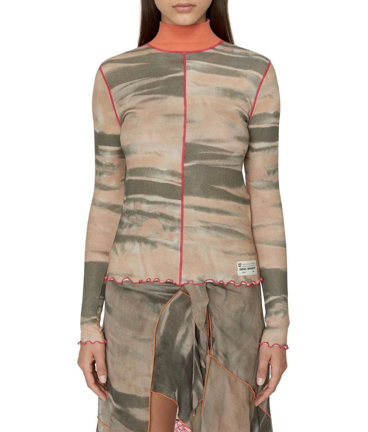 Diesel 2000s DIESEL T-SWAINY TANK TOP MULTICOLOUR STRETCHABLE TEES Size M / US 6-8 / IT 42-44 - 1 Thumbnail