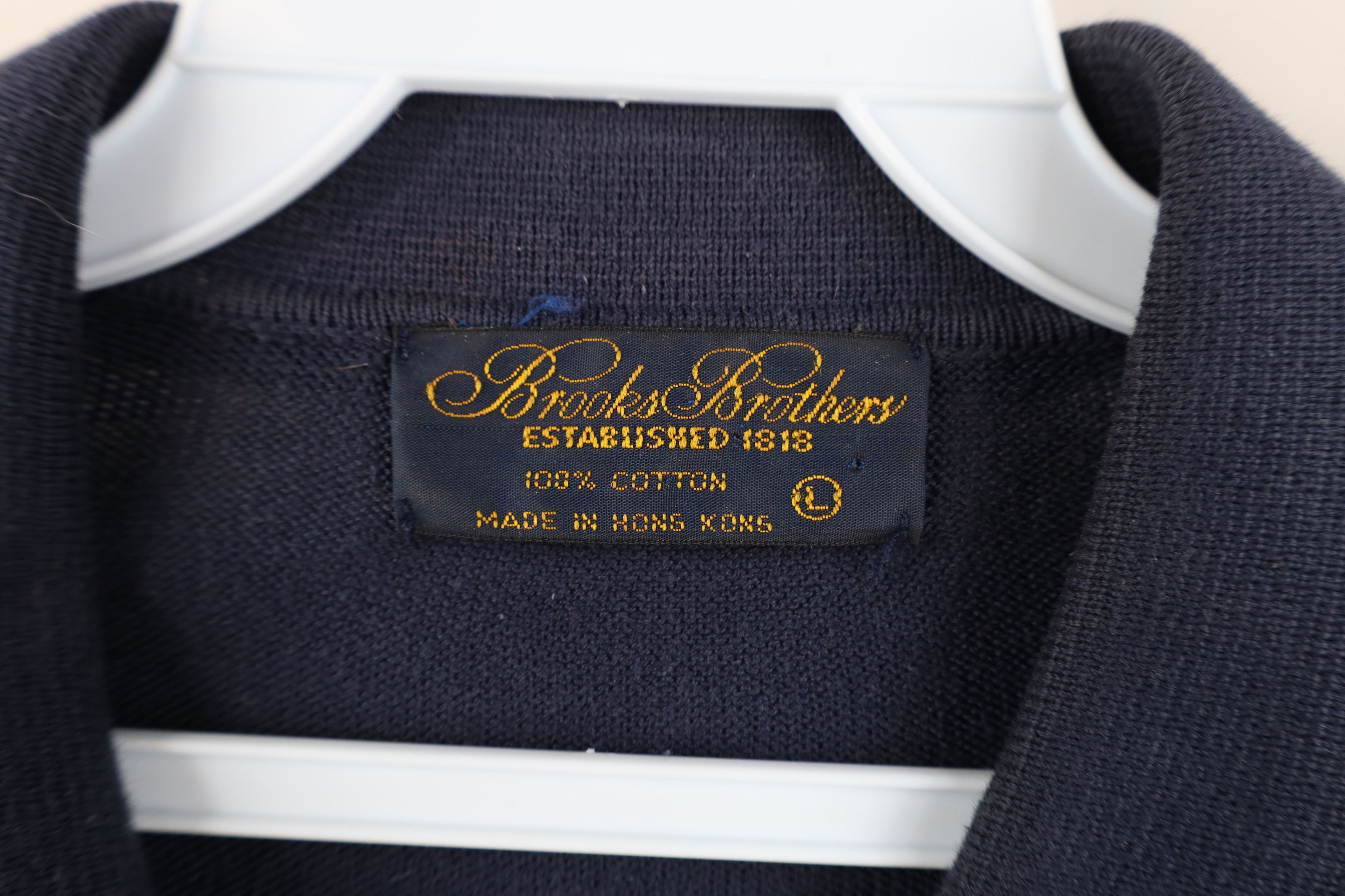 Brooks Brothers Vintage 60s Brooks Brothers Cotton Knit Collared Sweater Size US L / EU 52-54 / 3 - 4 Thumbnail