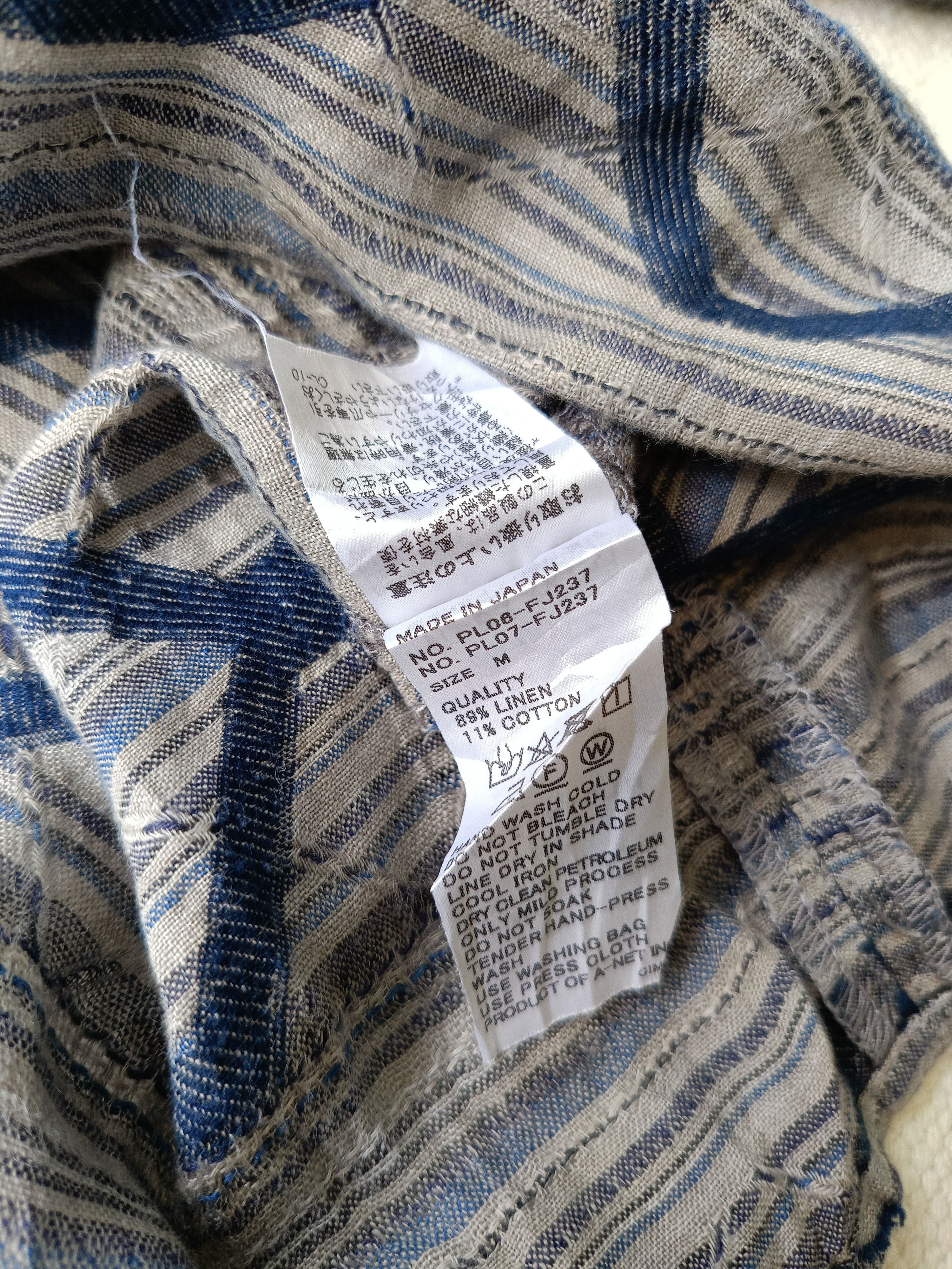 Issey Miyake × Japanese Brand Plantation by Issey Miyake Japan linen 3/4 sleeve shirt Size M / US 6-8 / IT 42-44 - 9 Thumbnail