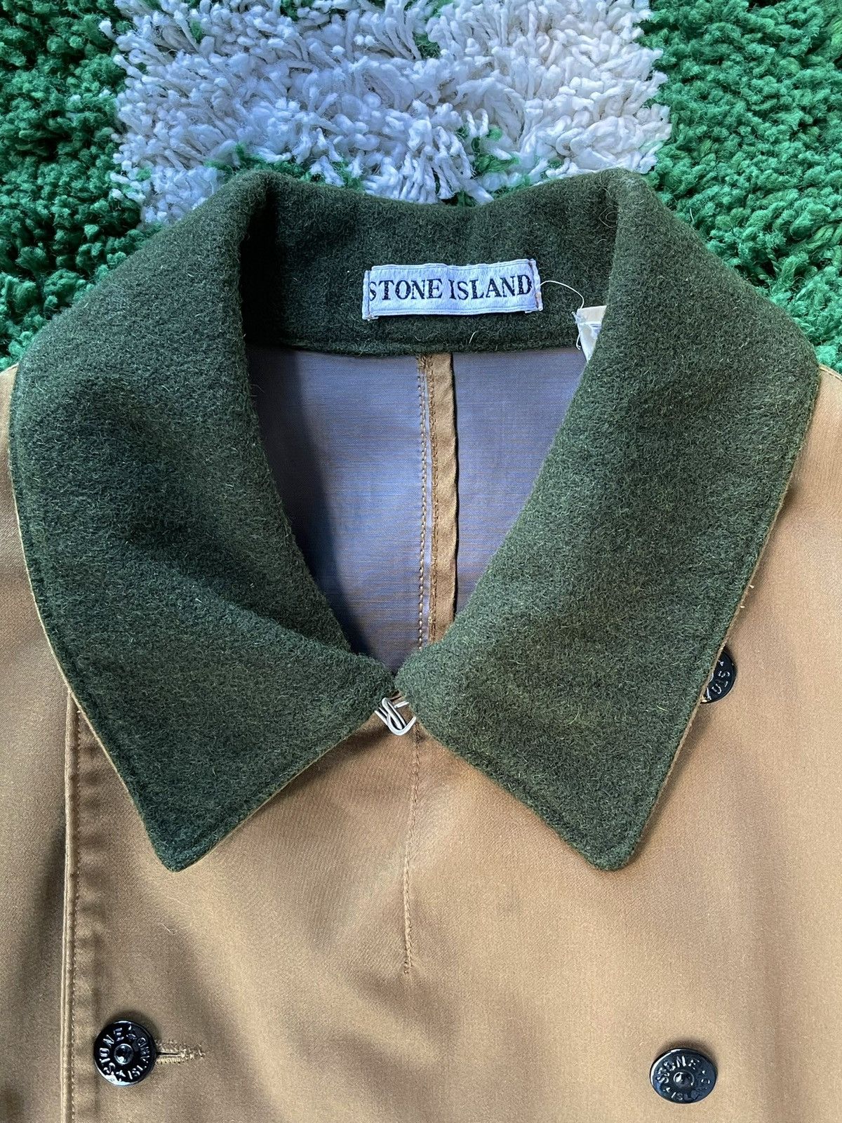 C.P. Company × Massimo Osti × Stone Island Stone Island 1994 Raso Gommato Raincoat sample Size US XL / EU 56 / 4 - 2 Thumbnail