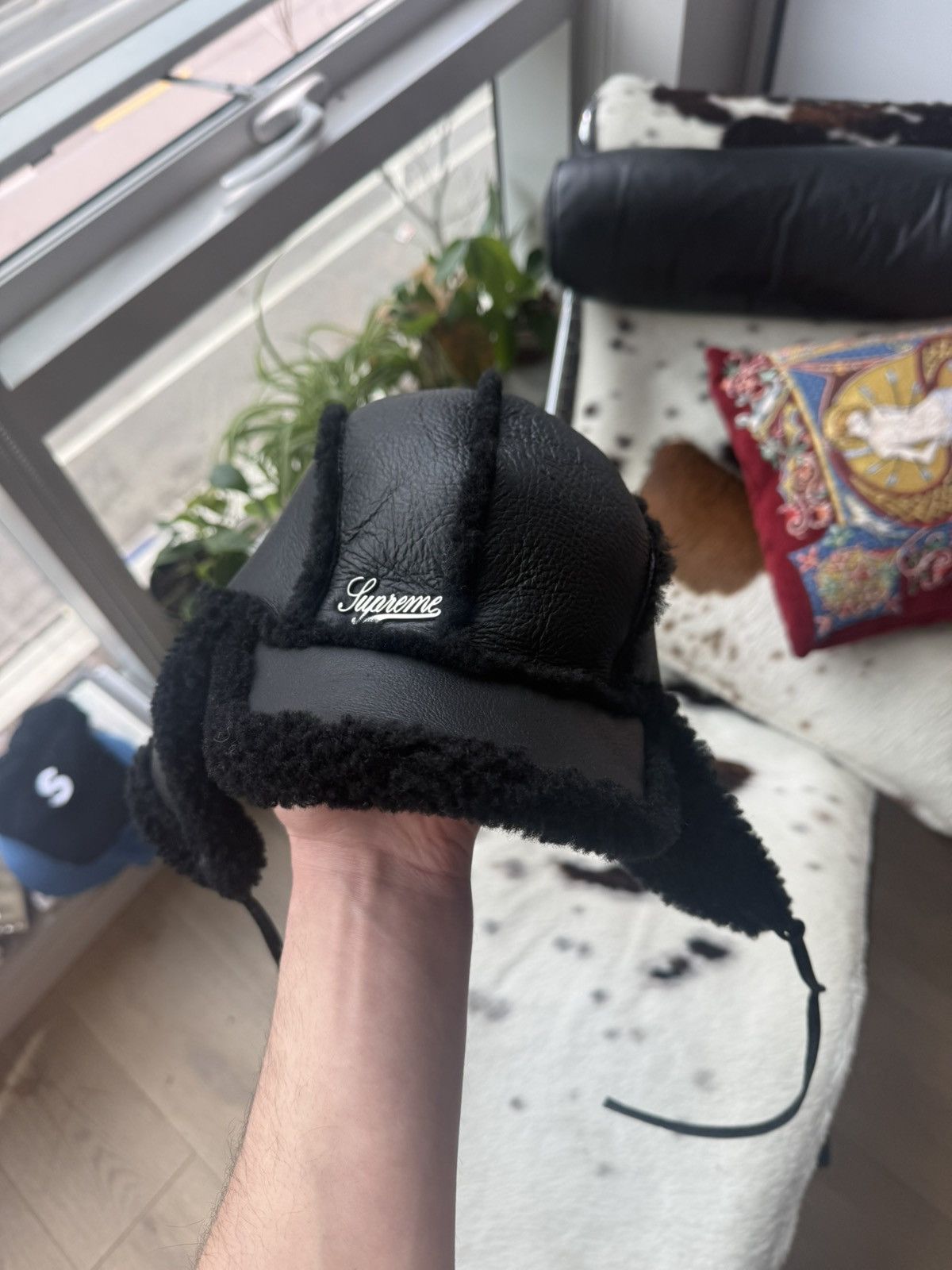 Supreme Supreme Shearling Lined Earflap Cap Size ONE SIZE - 4 Thumbnail