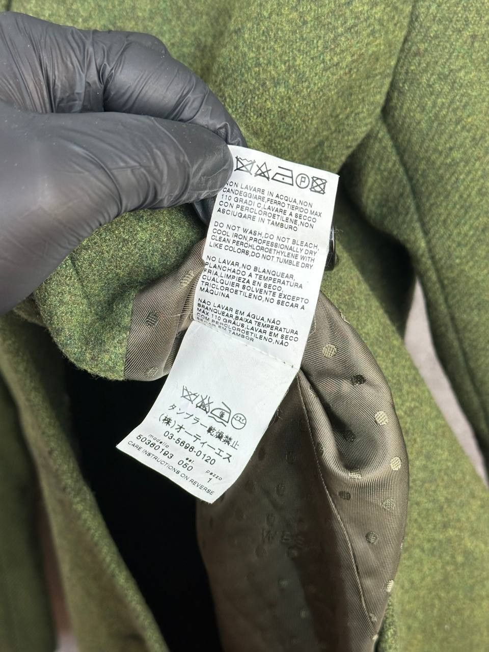 Weekend Max Mara Weekend Max Mara Wool Coat Green Button Front Mid Length Size S / US 4 / IT 40 - 17 Thumbnail
